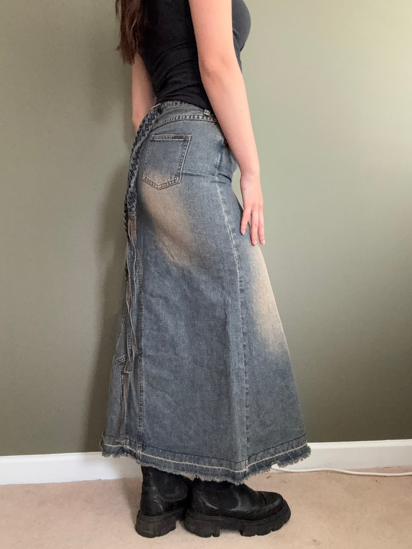 Long Denim Skirt (UK10)
