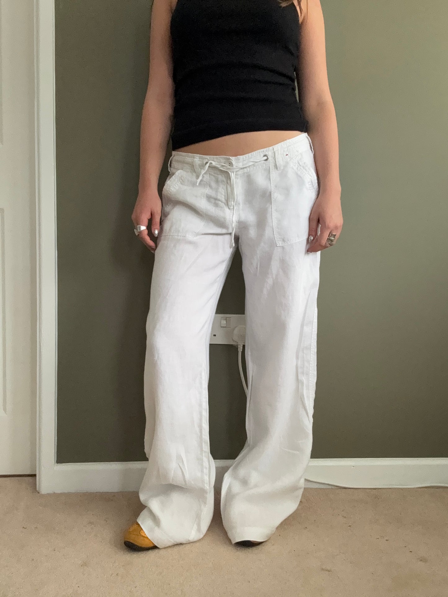 Y2K Linen Trousers (UK10)