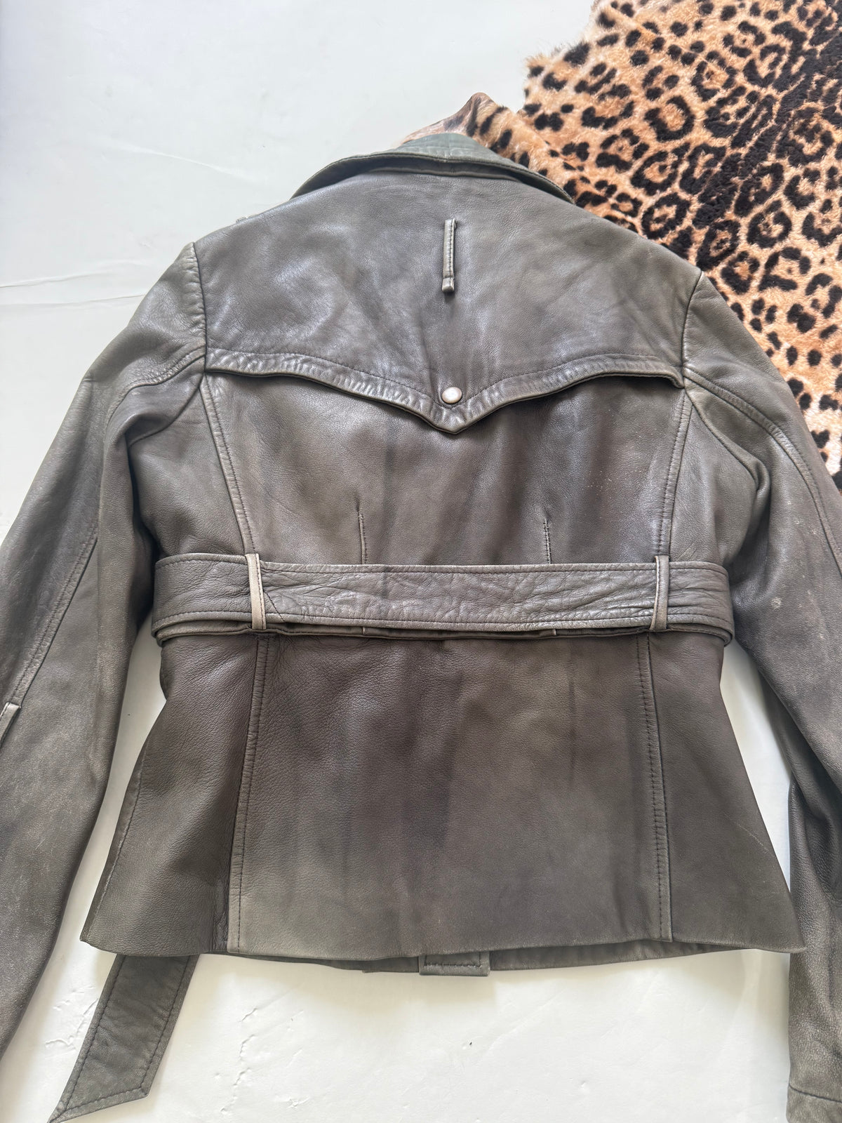 Allsaints 2 in 1 Leather Jacket (UK12)