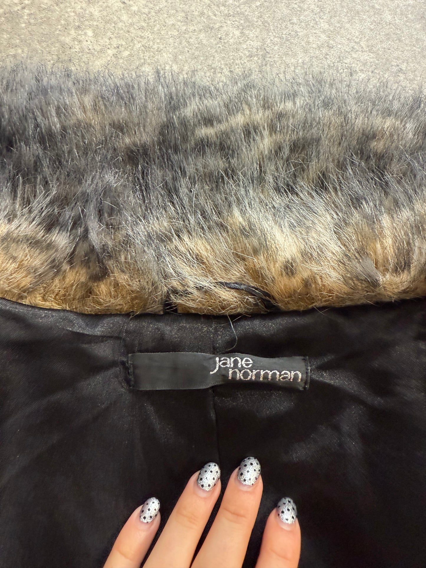 Jane Norman Faux Fur Jacket (UK12)