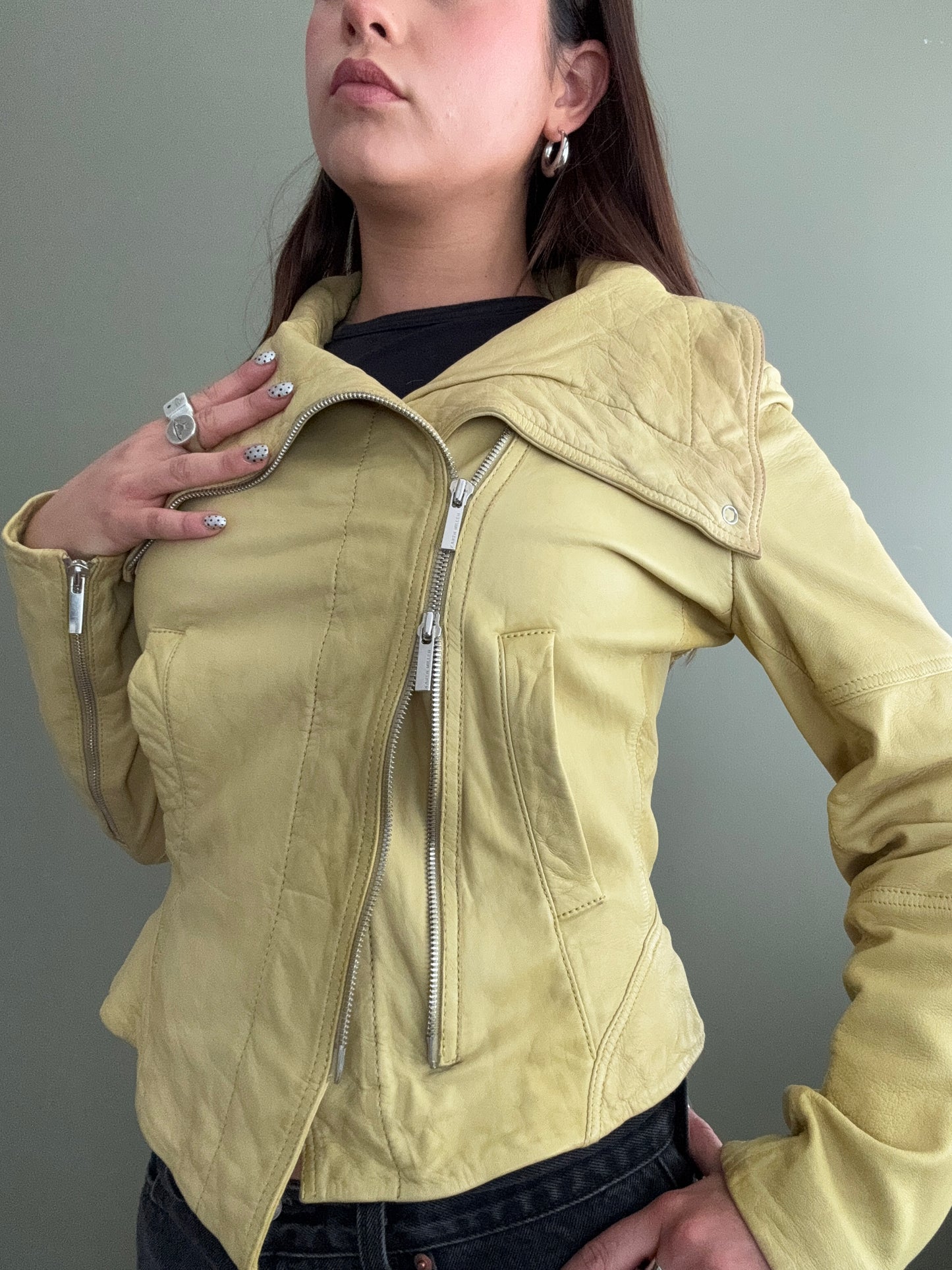 Karen Millen Leather Jacket (UK10)