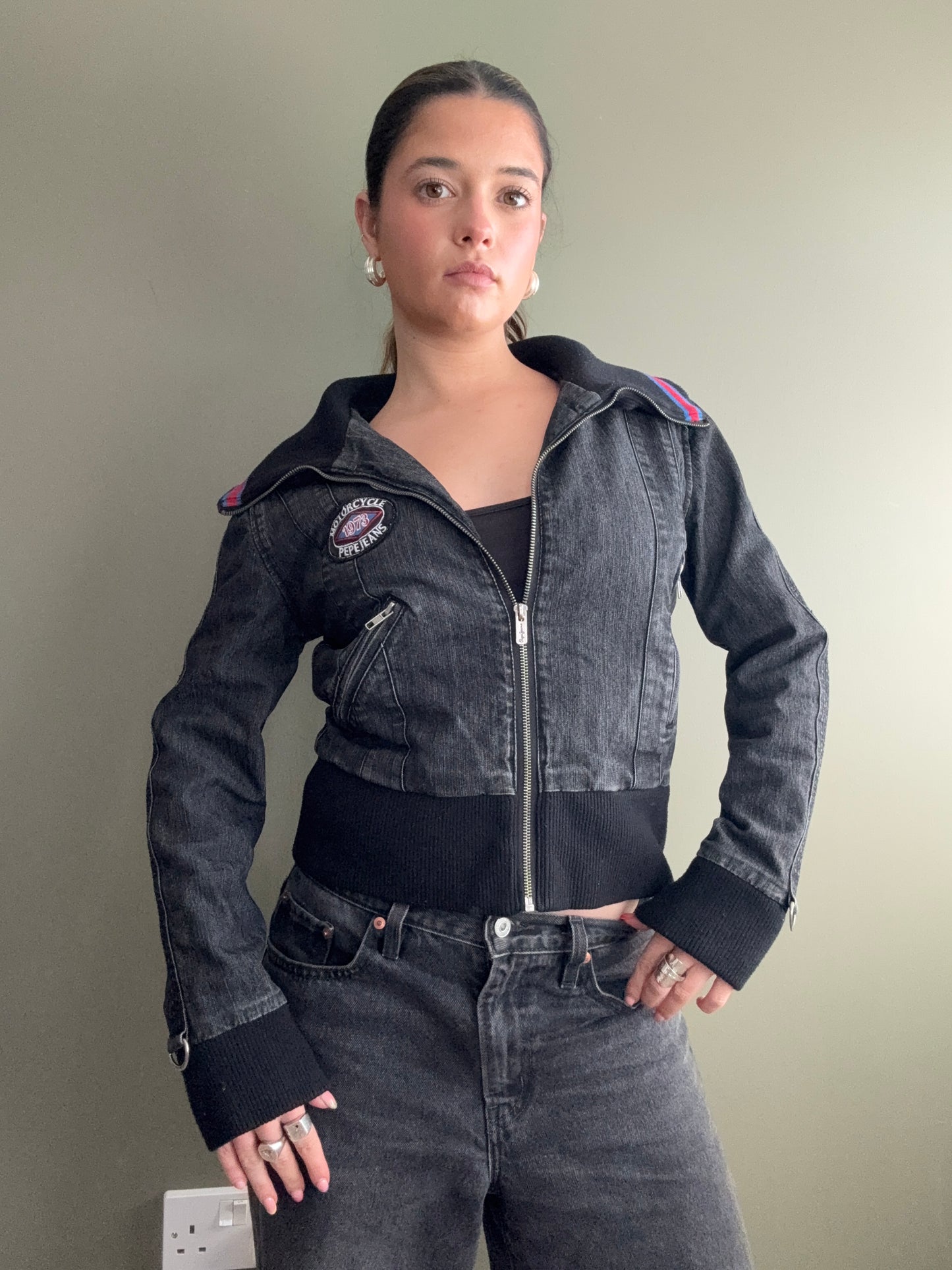 Pepe Jeans Denim Bomber Jacket (M)
