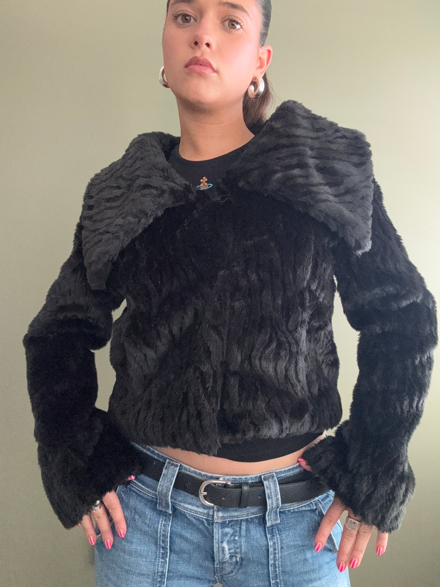 Faux Fur Jacket (S)