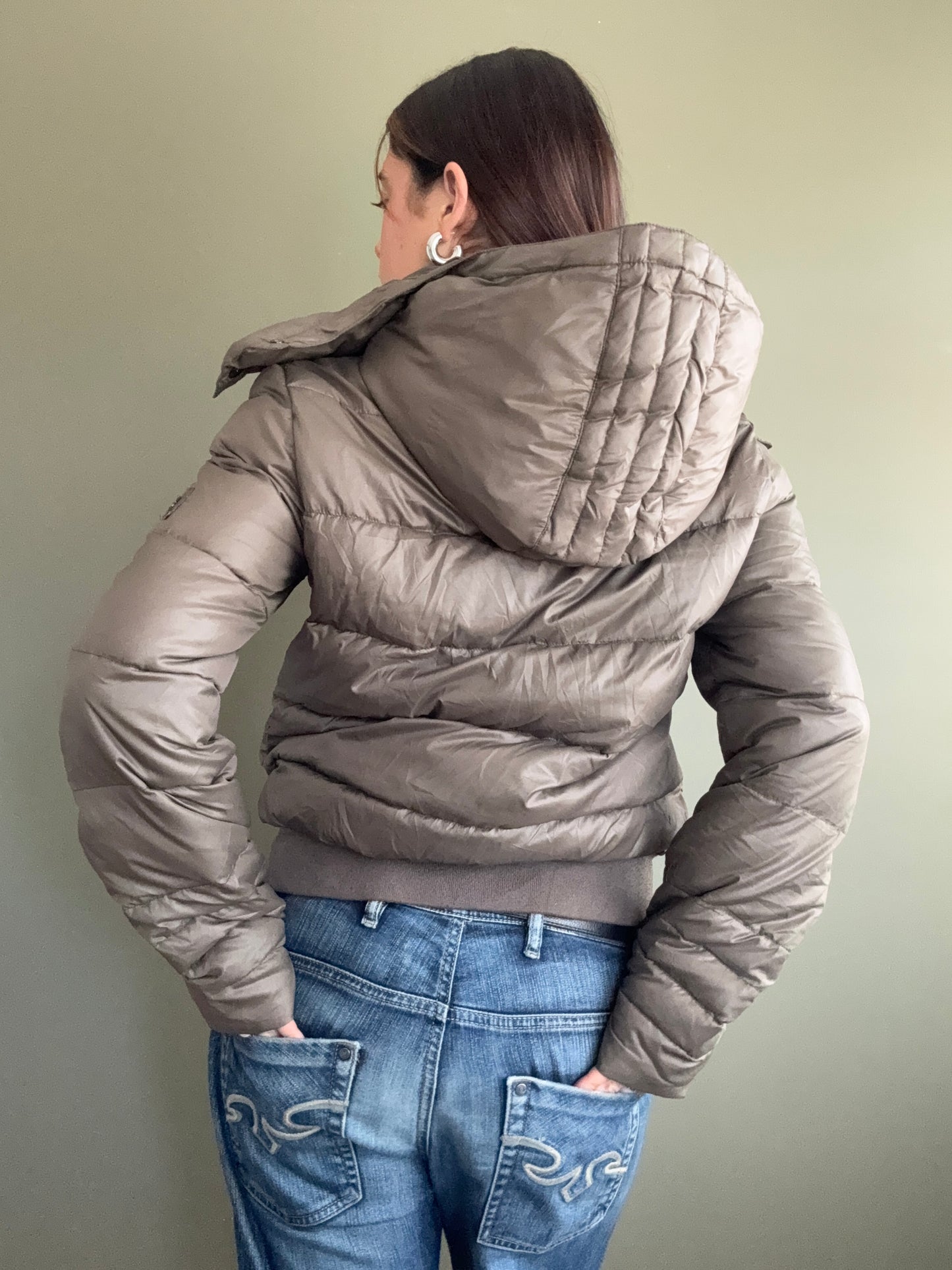 Diesel Khaki Puffer Jacket (M)