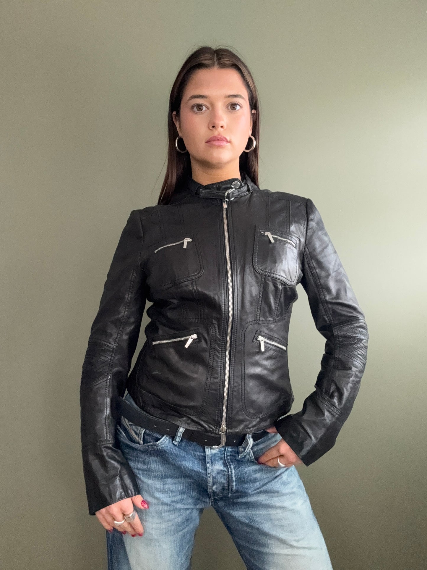 Karen Millen Leather Jacket (S)