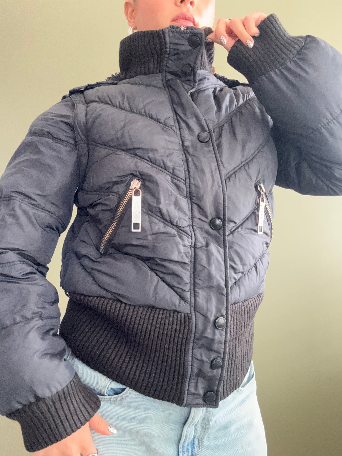 Y2K Puffer Jacket (UK10)