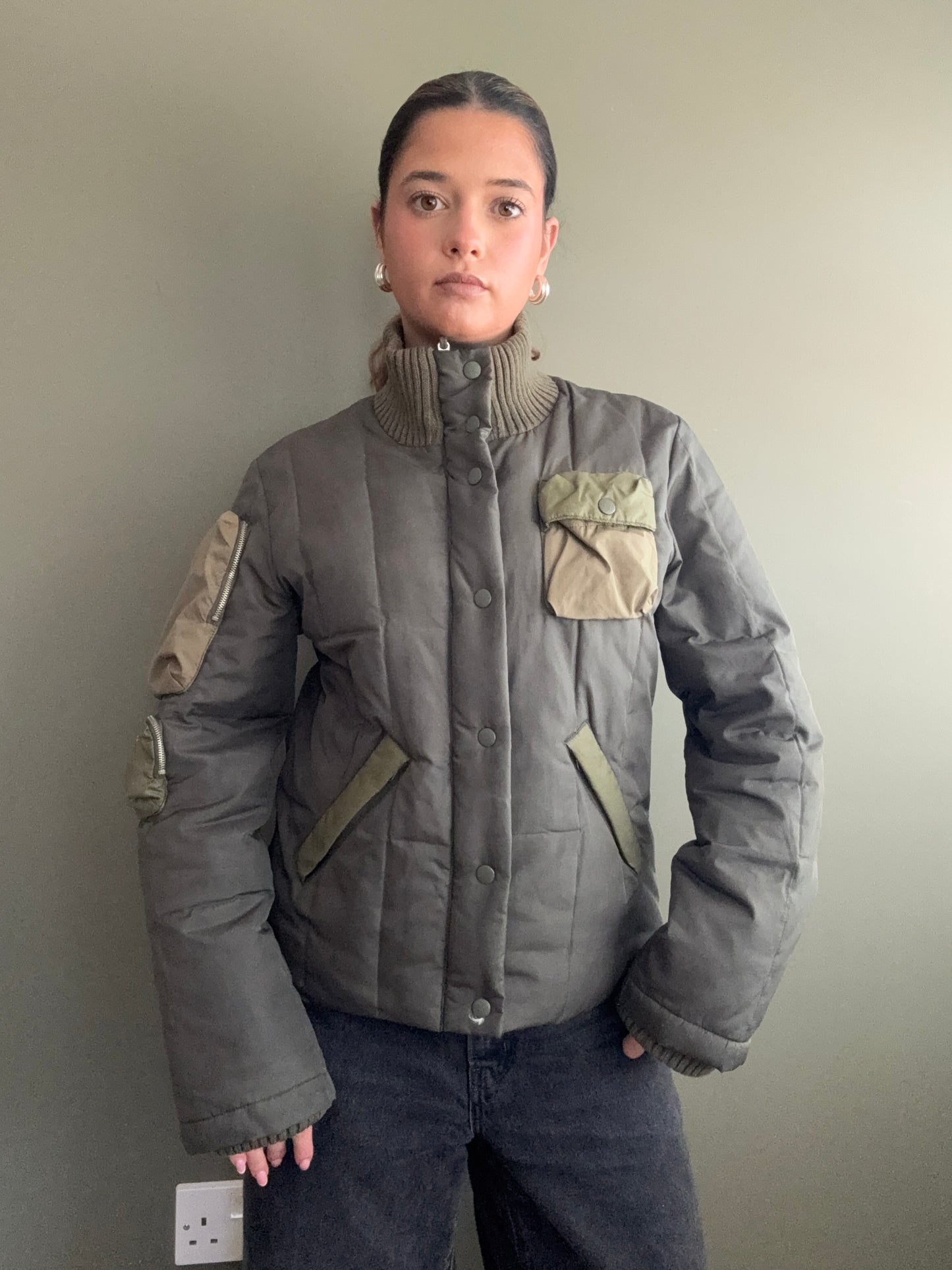 Miss Sixty Cargo Puffer Jacket (S)