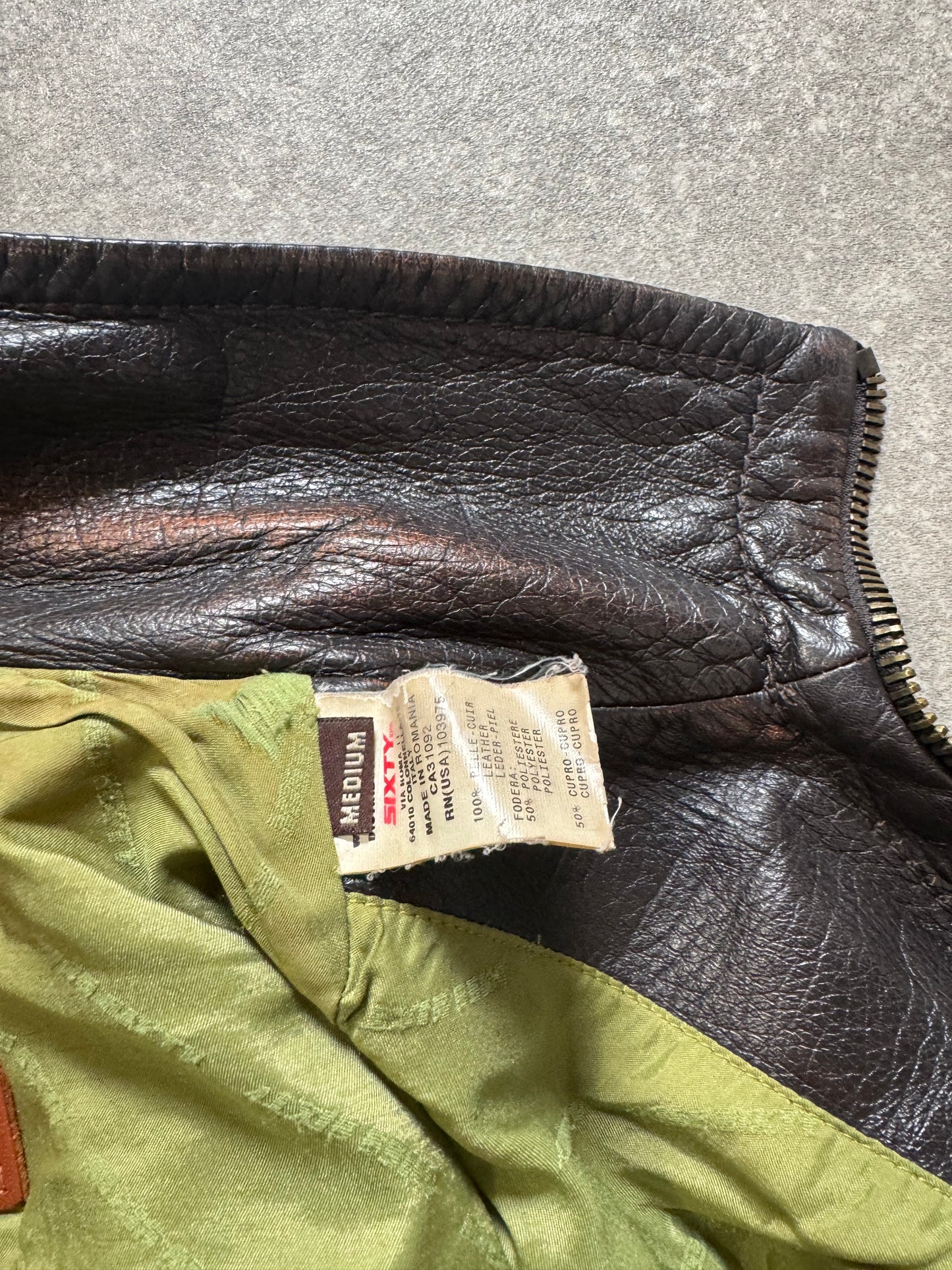 Miss Sixty Fitted Leather Jacket (M)