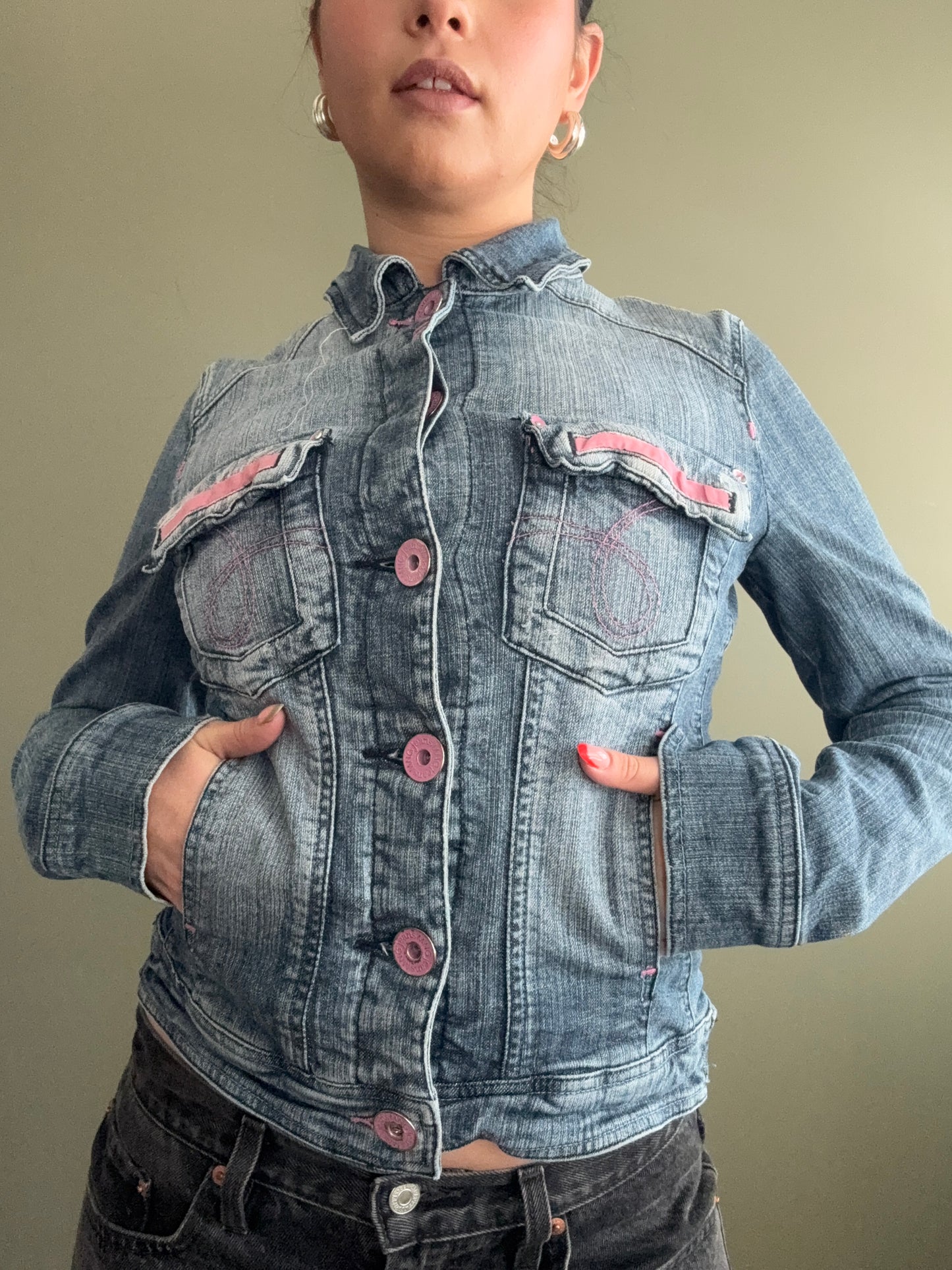 Y2K Denim Jacket (M)