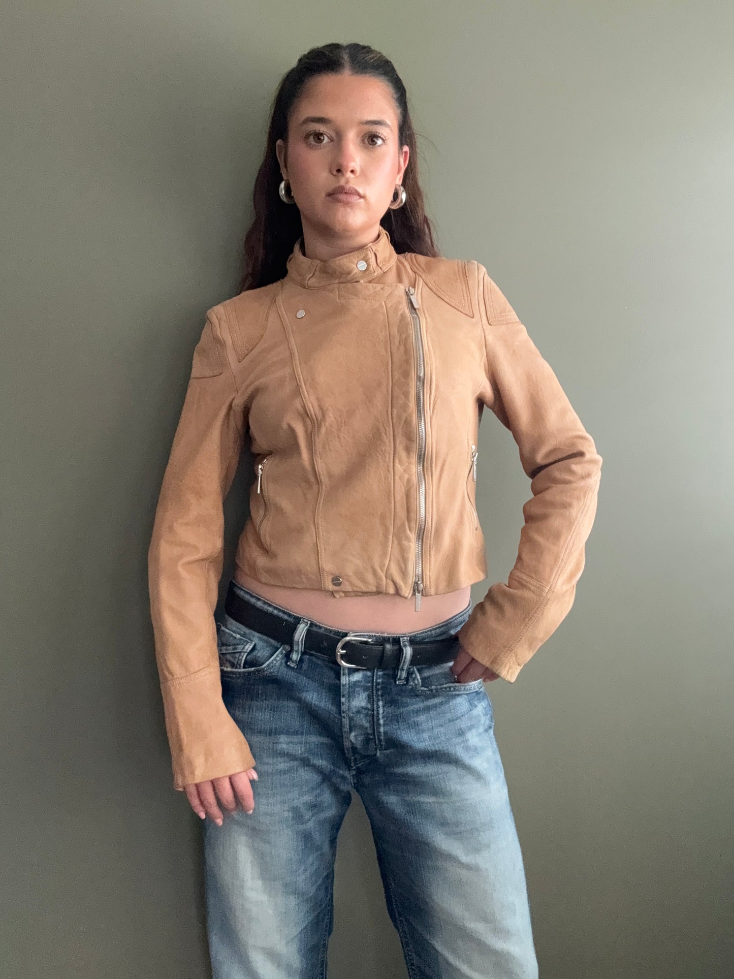 Karen Millen Leather Jacket (UK12)