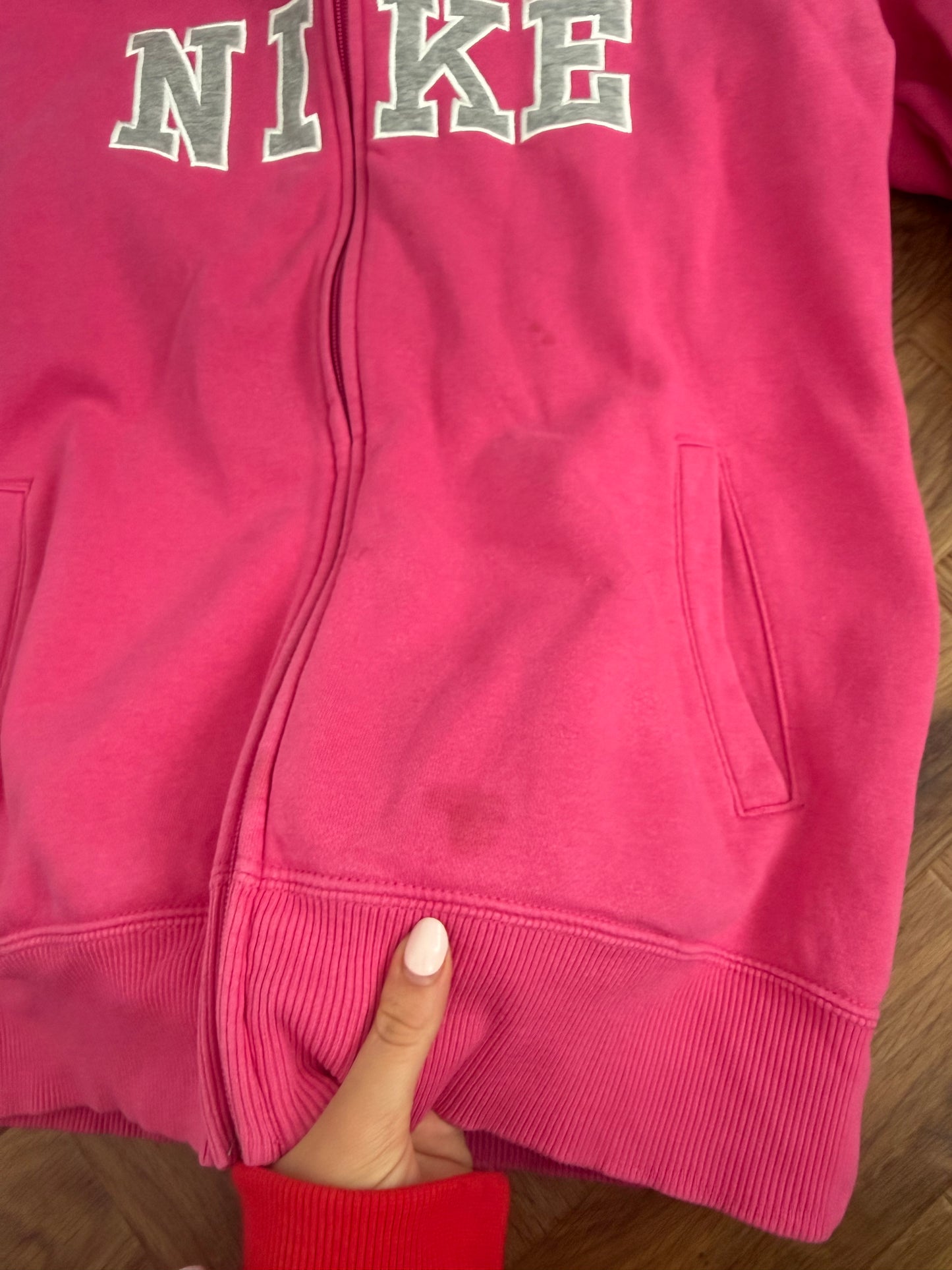 Pink Nike Zip Jumper (L)