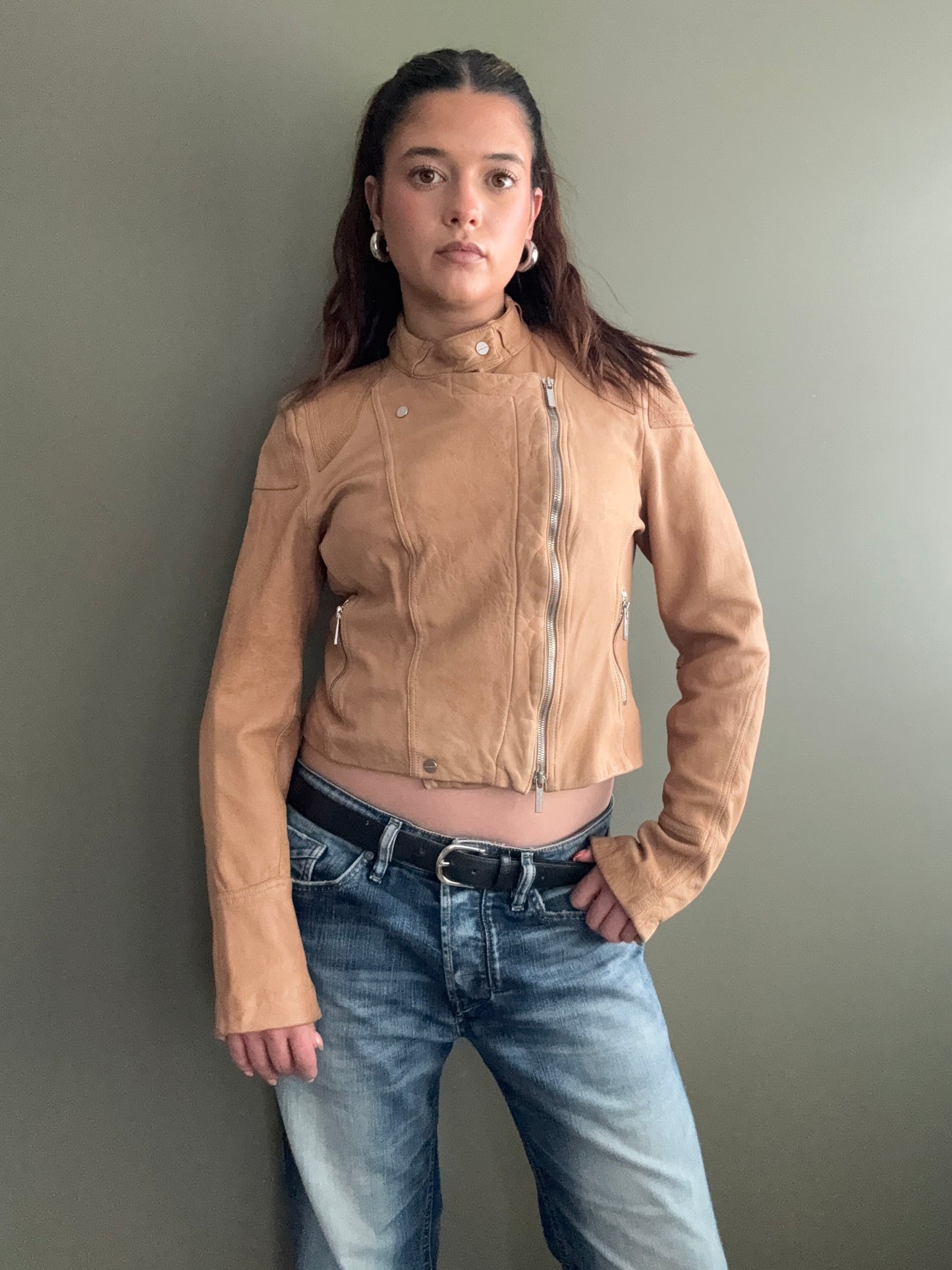 Karen Millen Leather Jacket (UK12)