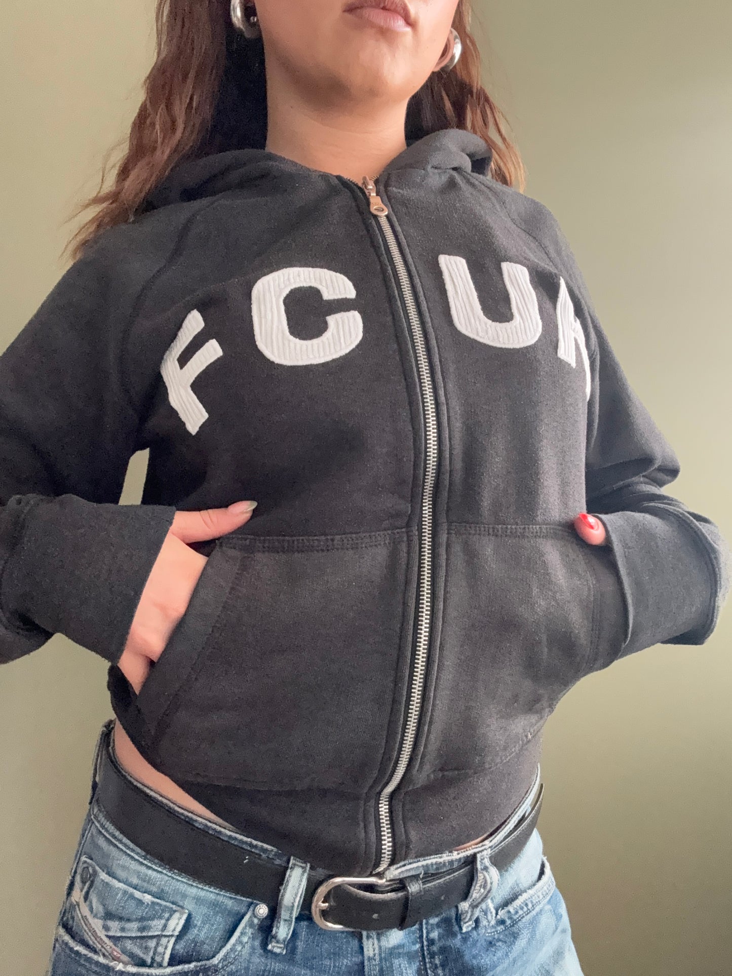 French Connection Zip Hoodie (M)