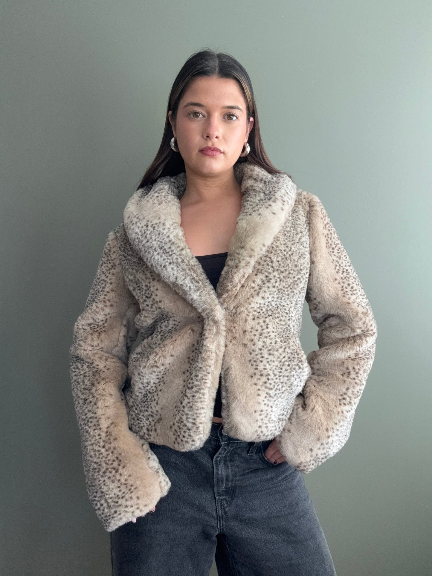 Faux Fur Jacket (S)