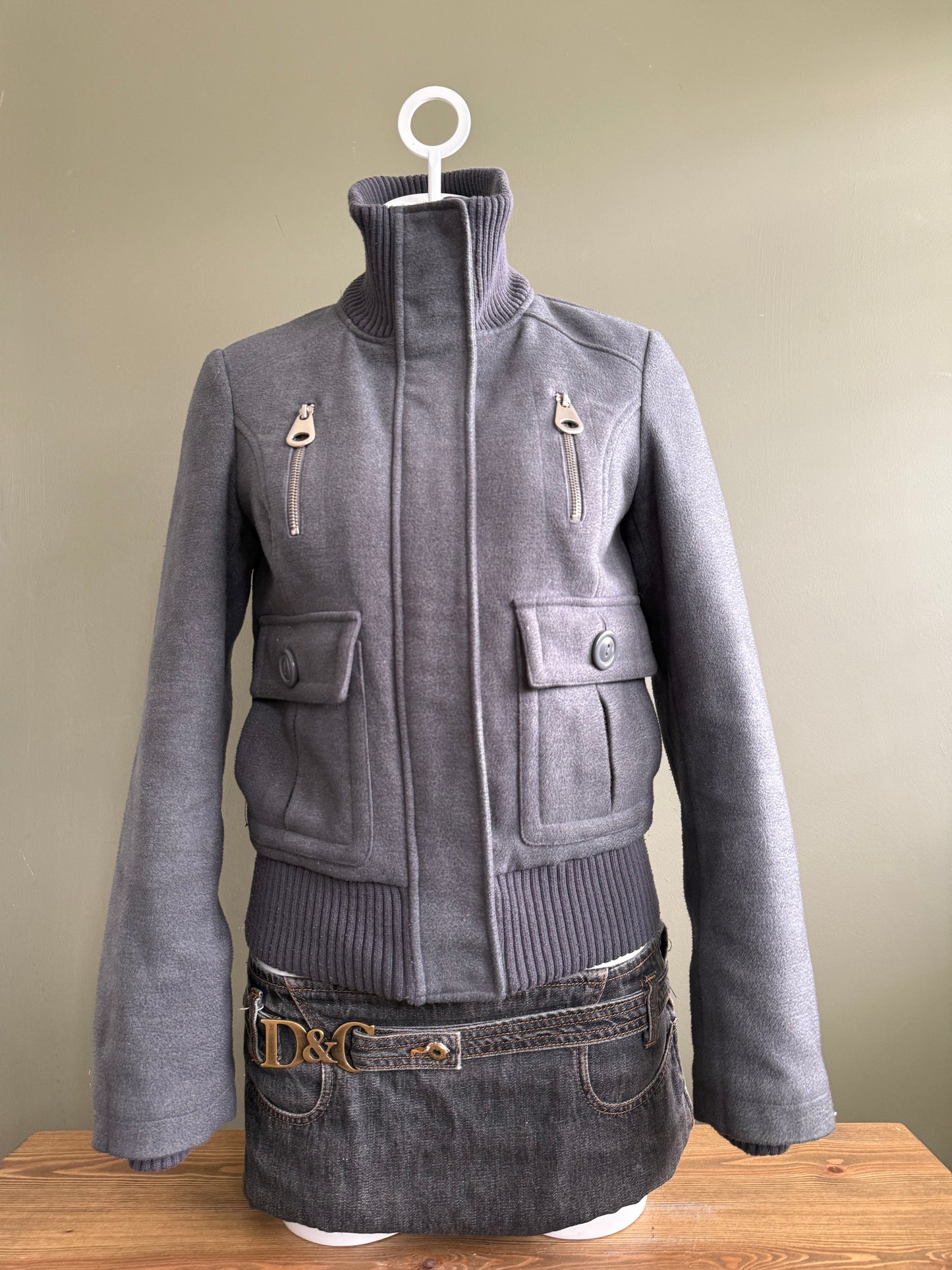 Grey Cargo Jacket (S)
