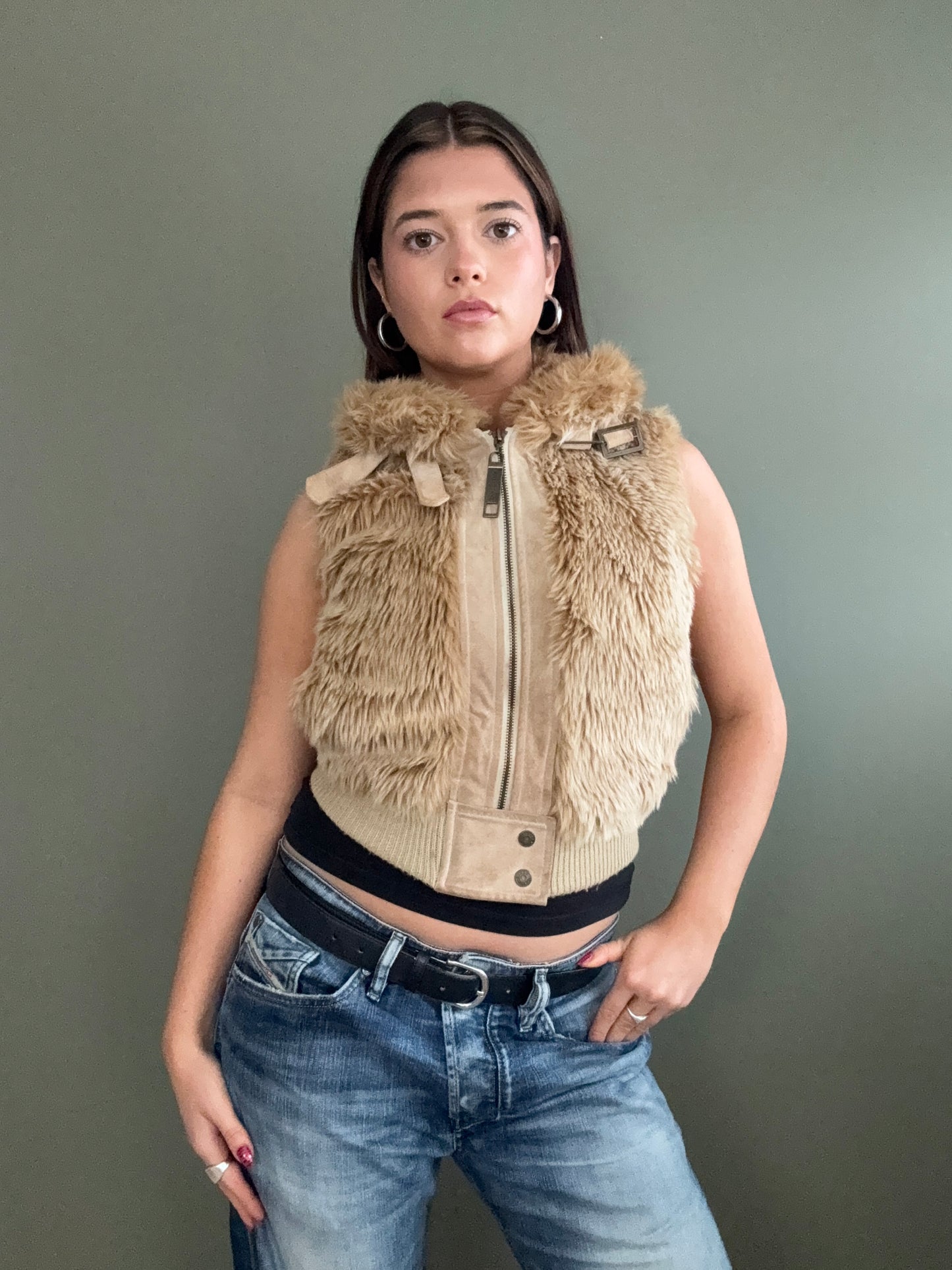 Faux Fur Gilet (UK6)