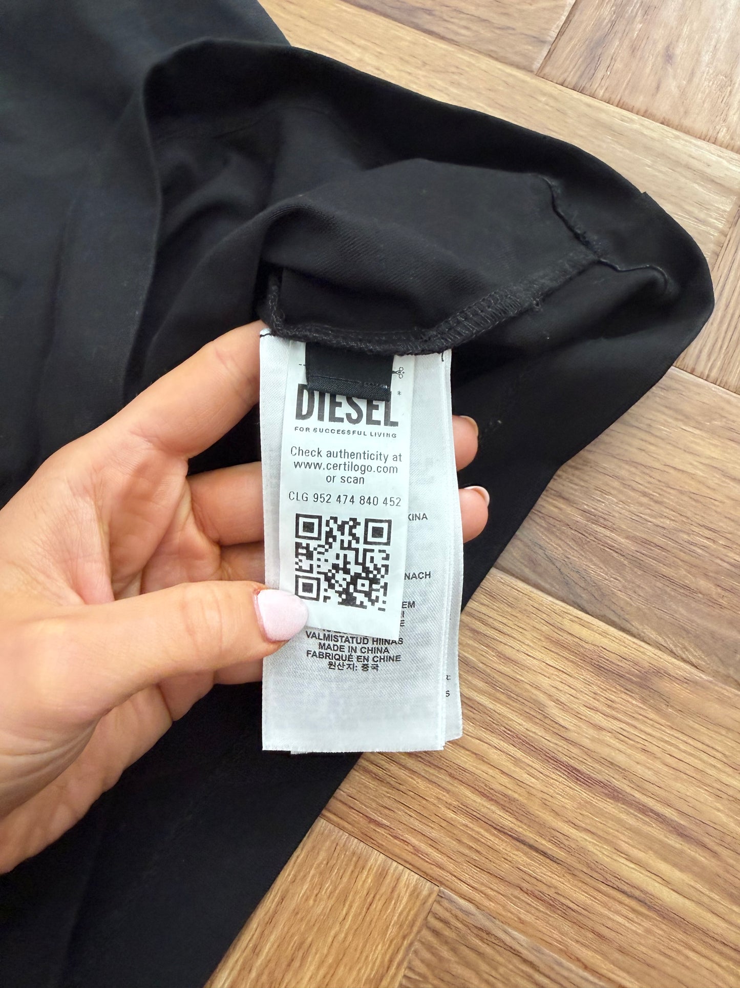 Diesel Cut Out Baby Tee (M)
