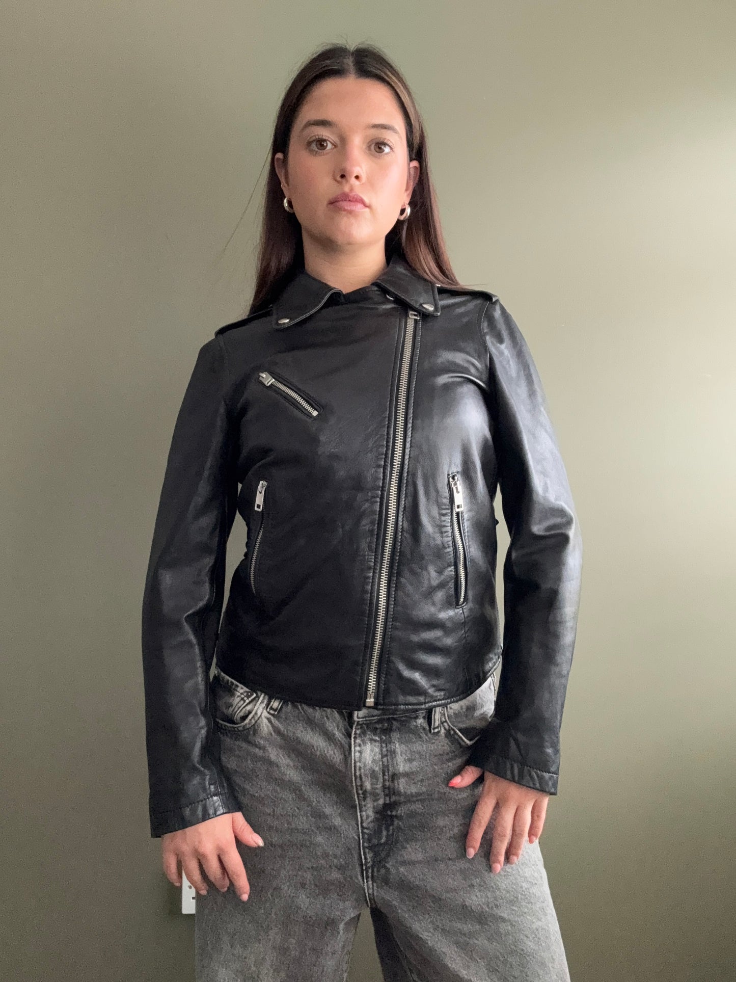Diesel Leather Jacket (XS)