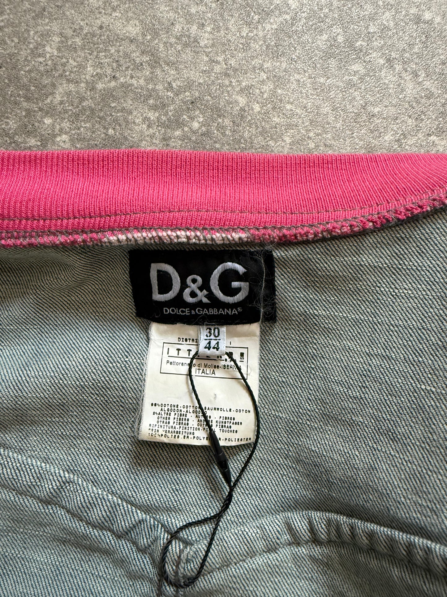Dolce and Gabbana Denim Bomber Jacket (S)