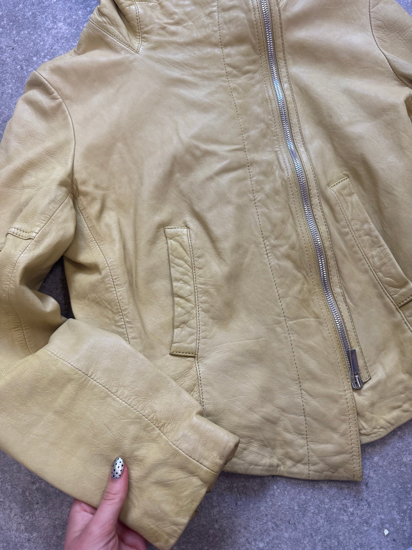 Karen Millen Leather Jacket (UK10)