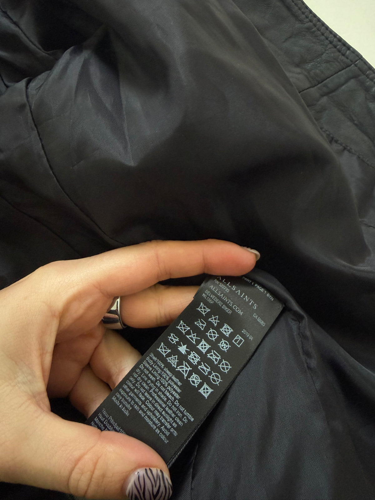 Vintage Allsaints Leather Buckle Jacket (UK8)