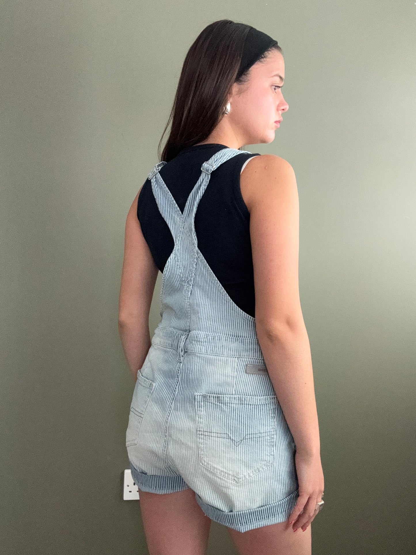 Diesel Pinstripe Dungarees (M)