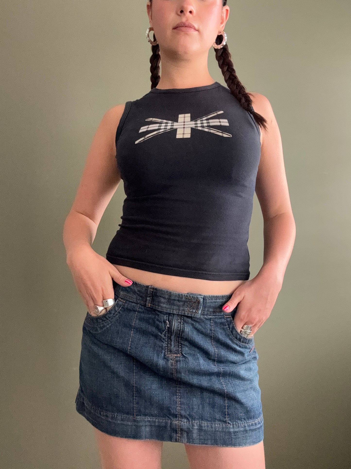 Miss Sixty Denim Mini Skirt (M)