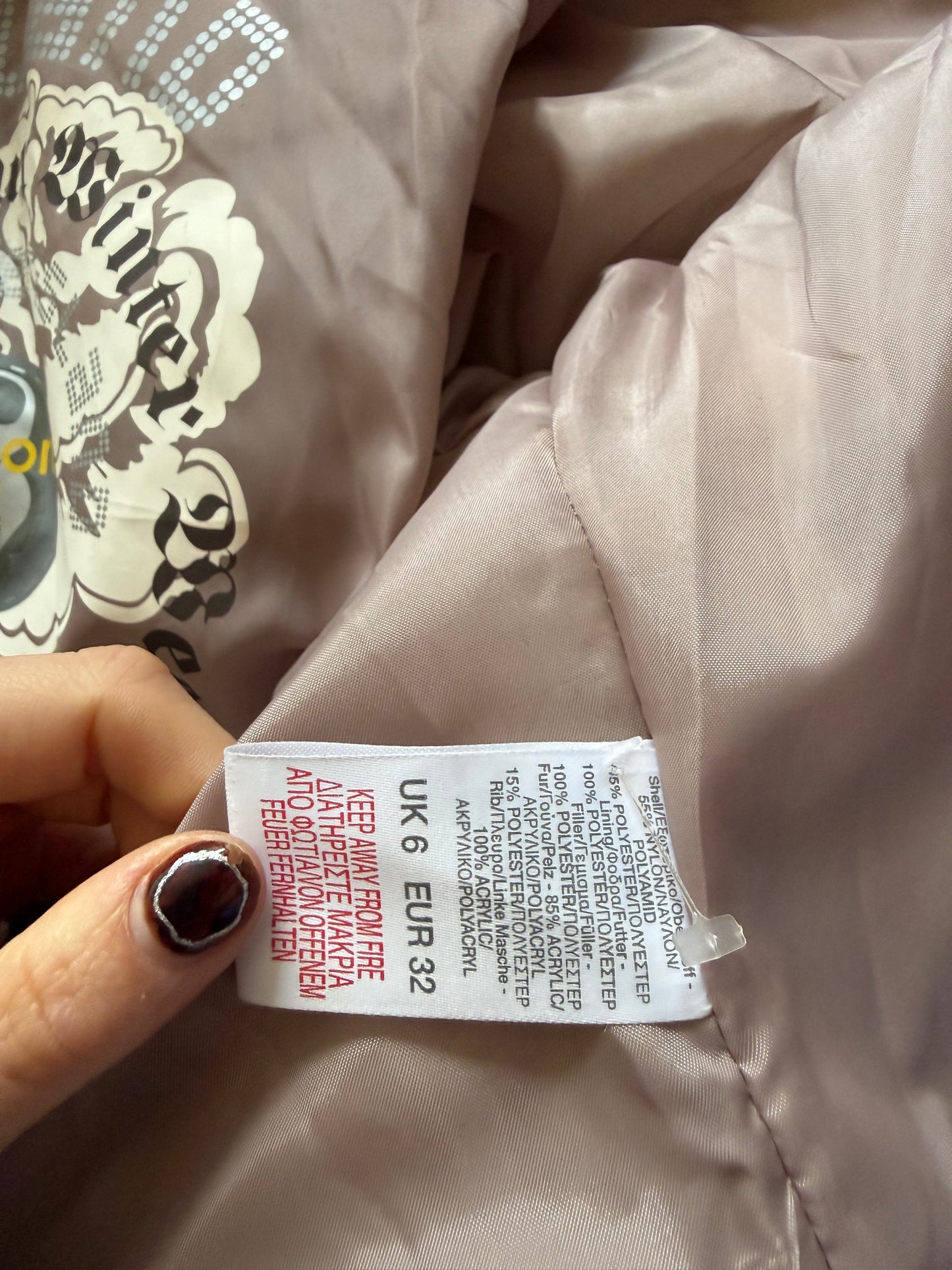 Brown Puffer Jacket (UK6)