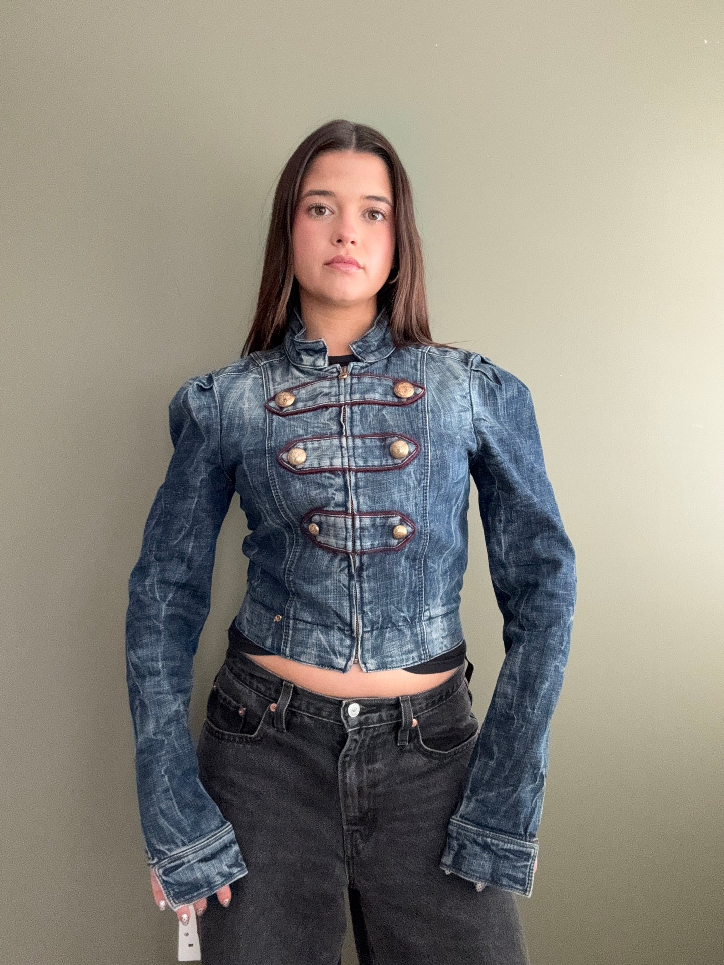Miss Sixty Denim Military Jacket (M)