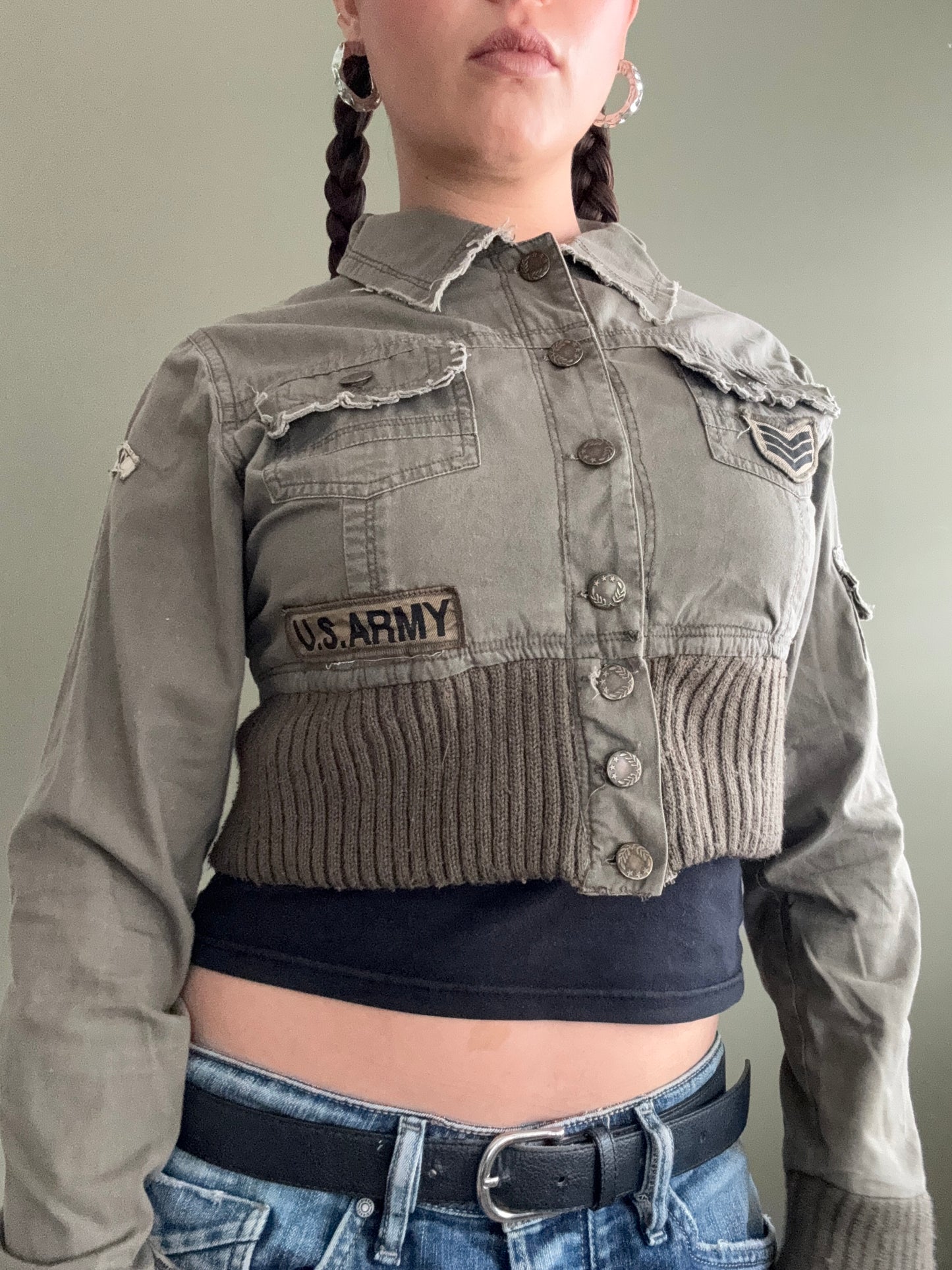 Cropped Cargo Jacket (UK10)