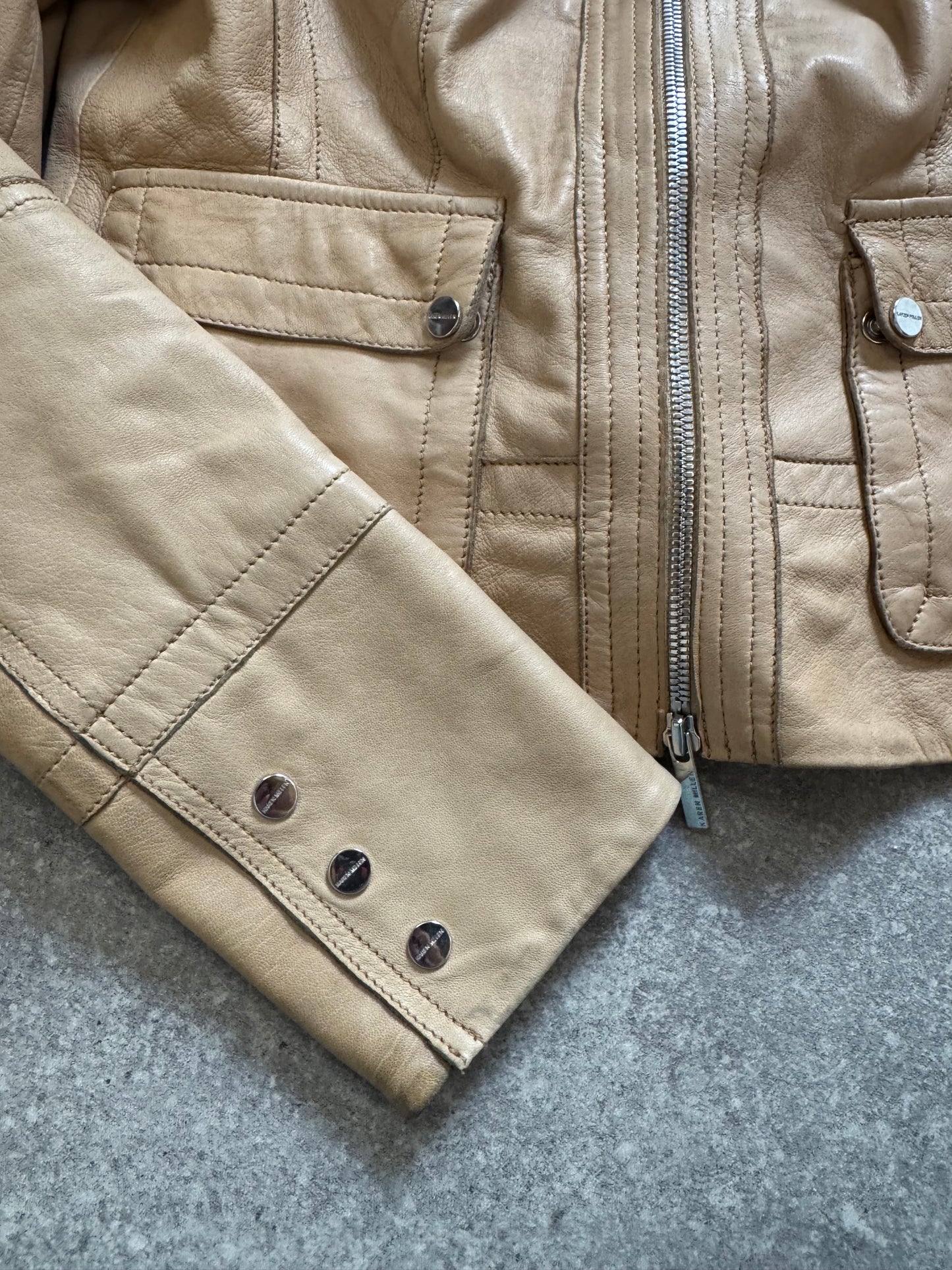 Karen Millen Leather Jacket (UK10)