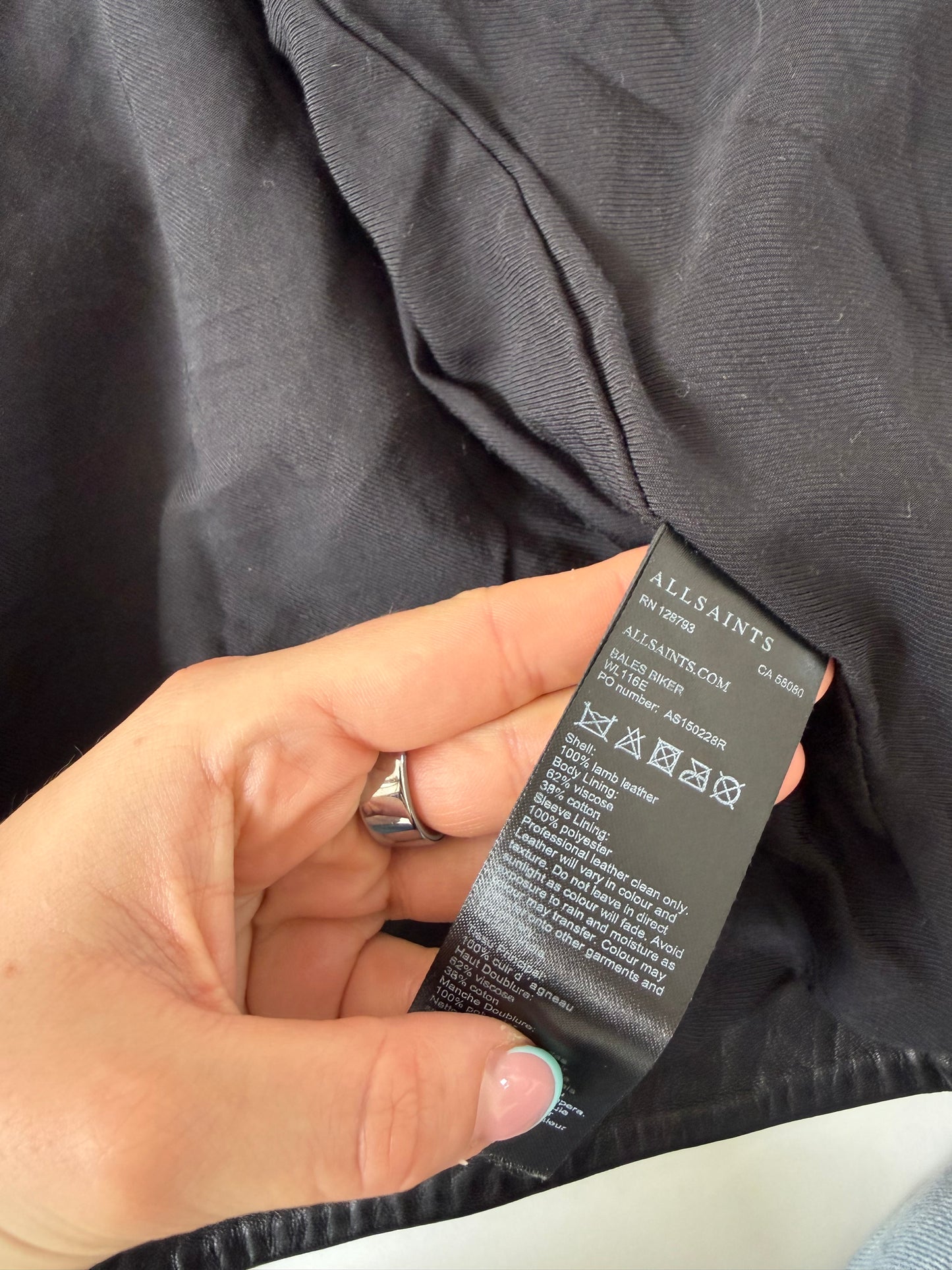 Allsaints Leather Buckle Jacket (UK12)