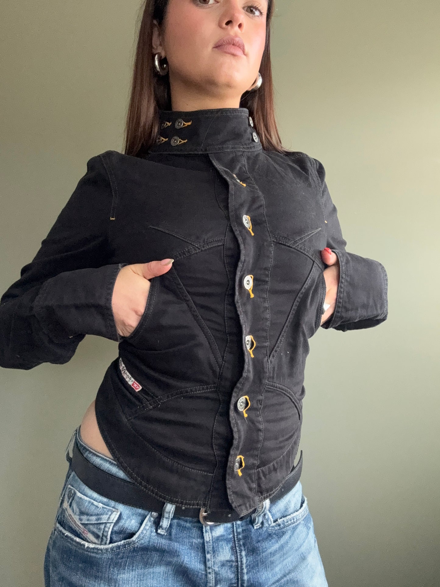 Black Diesel Corset Jacket (M)