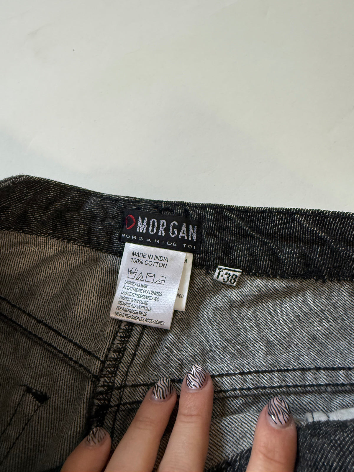 Morgan De Toi Embroidered Patchwork Jeans (S)