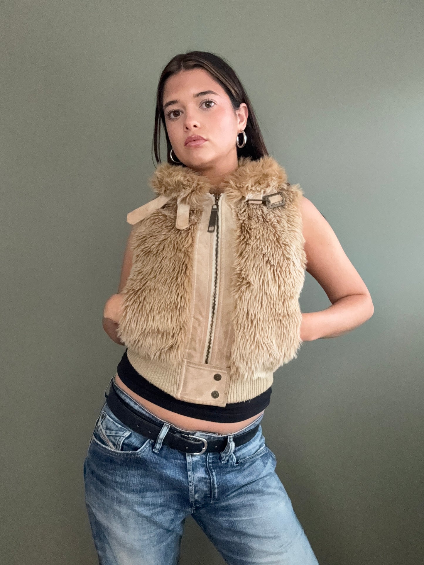 Faux Fur Gilet (UK6)