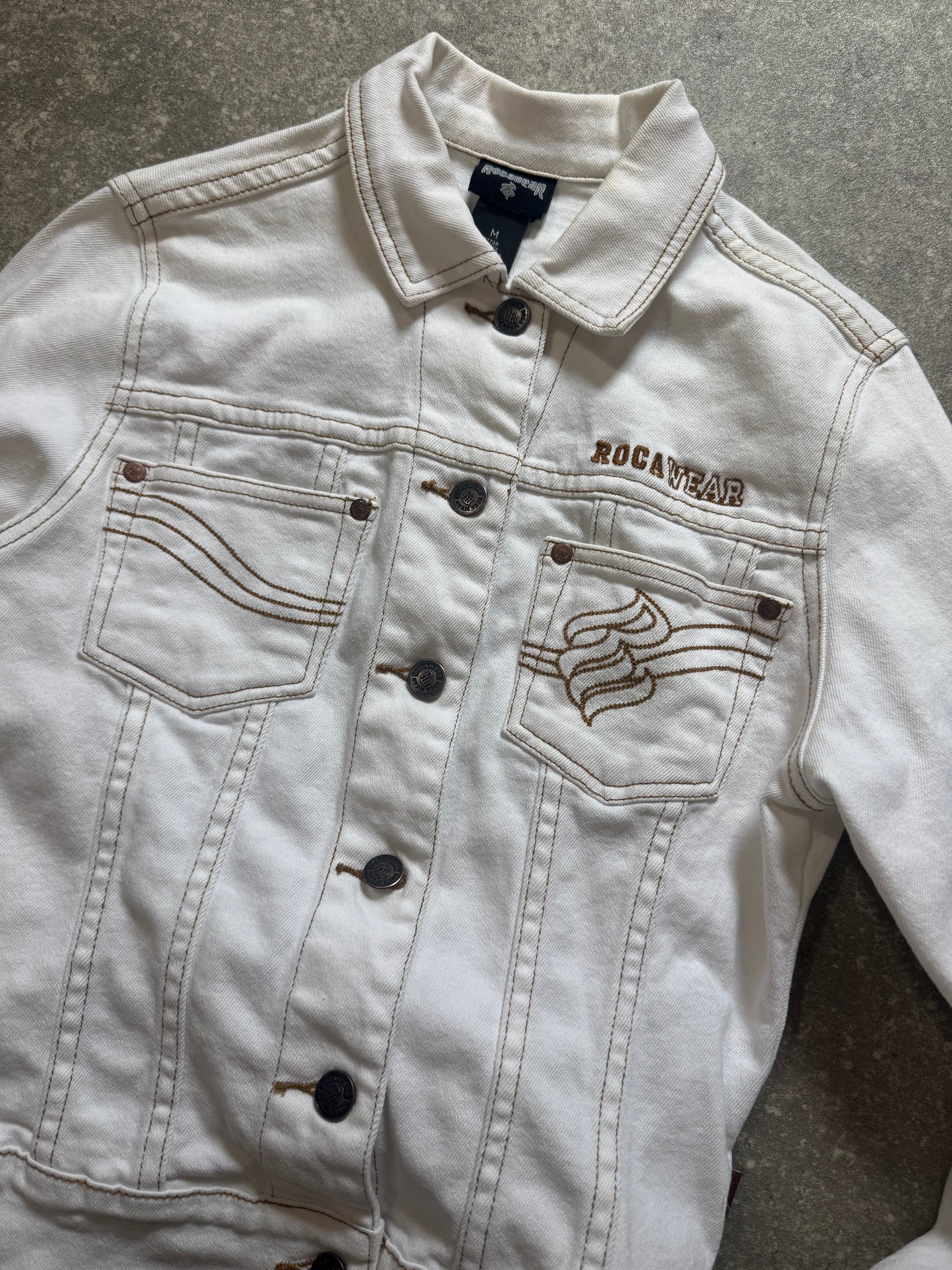 Rocawear White Denim Jacket (M)