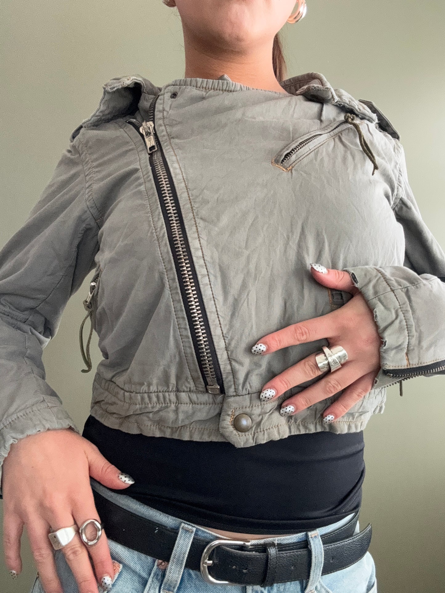 Cropped Cargo Jacket (UK10)