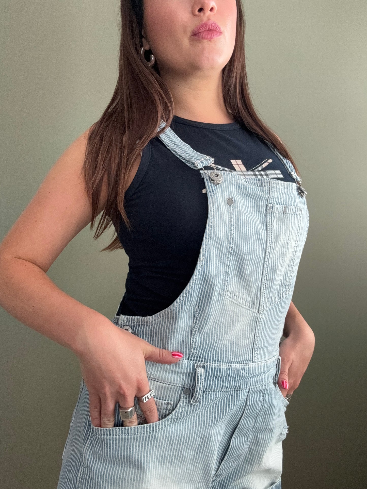 Diesel Pinstripe Dungarees (M)