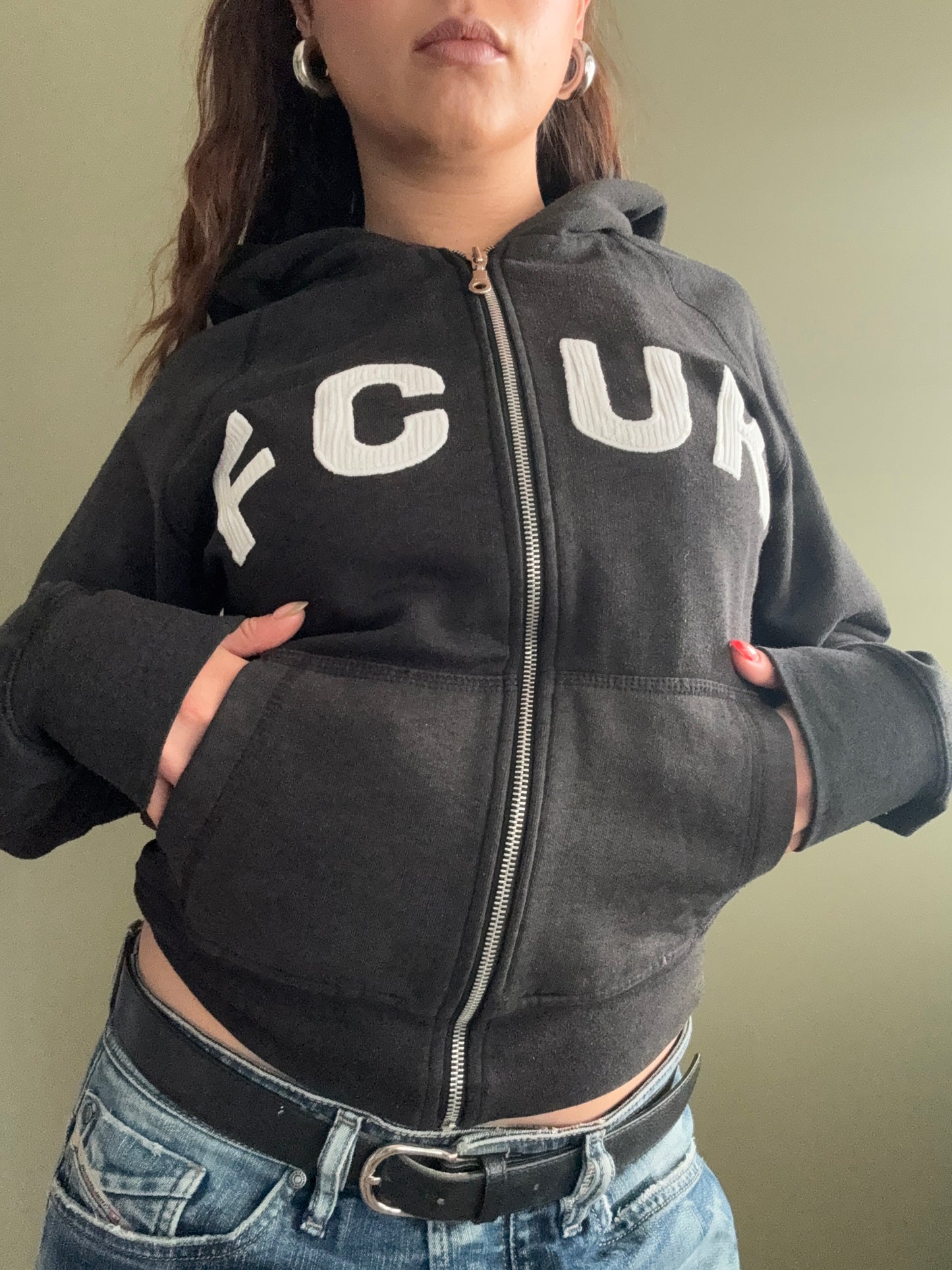 French Connection Zip Hoodie (M)