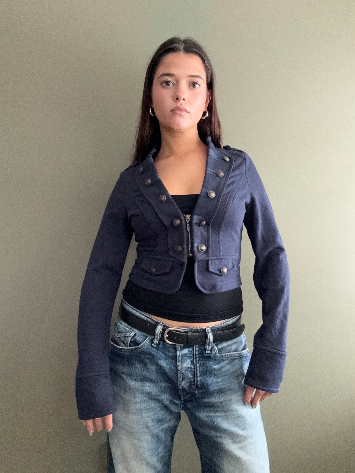 Jane Norman Military Zip Jumper (UK10)
