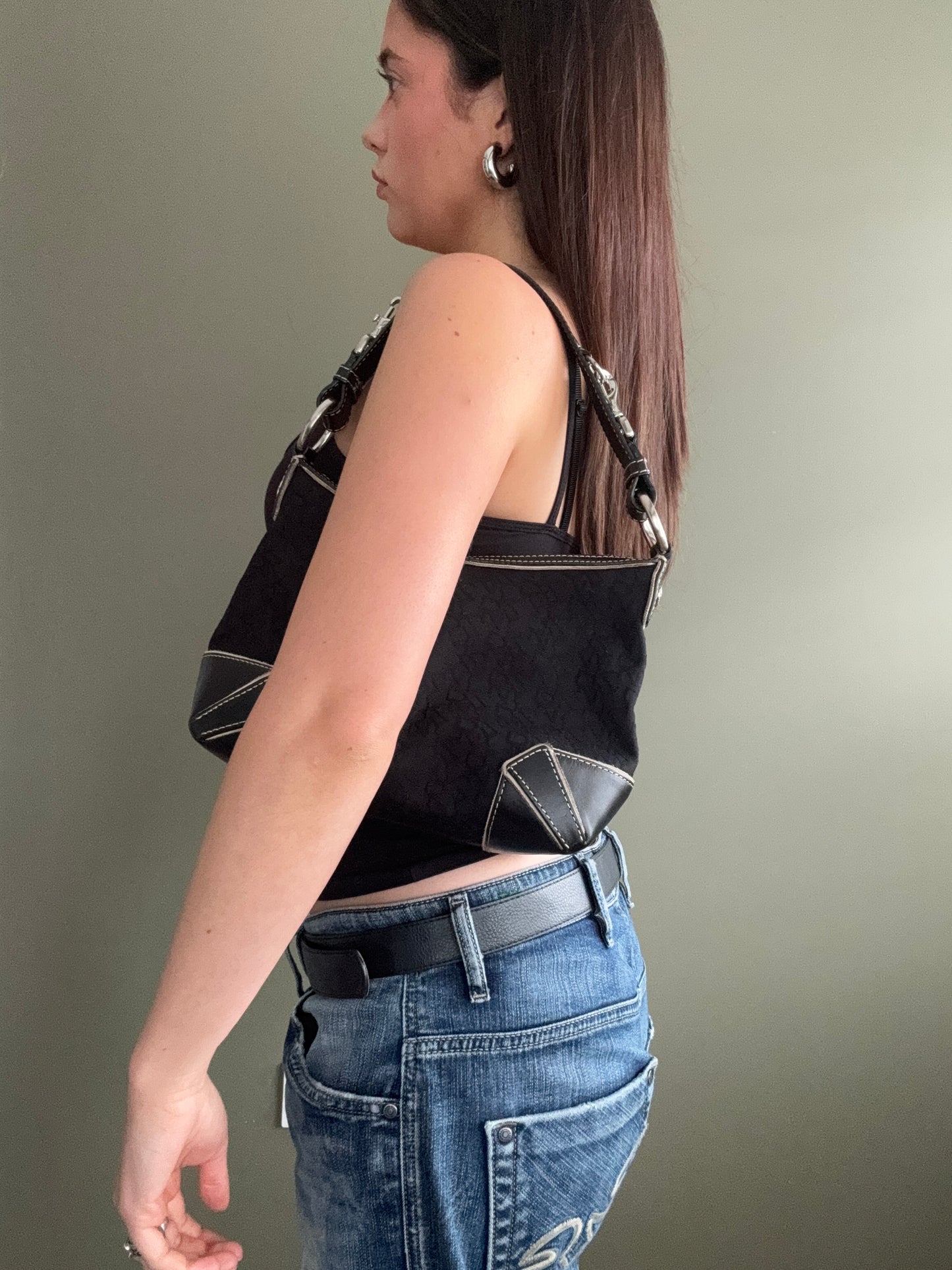 DKNY Monogram Shoulder Bag