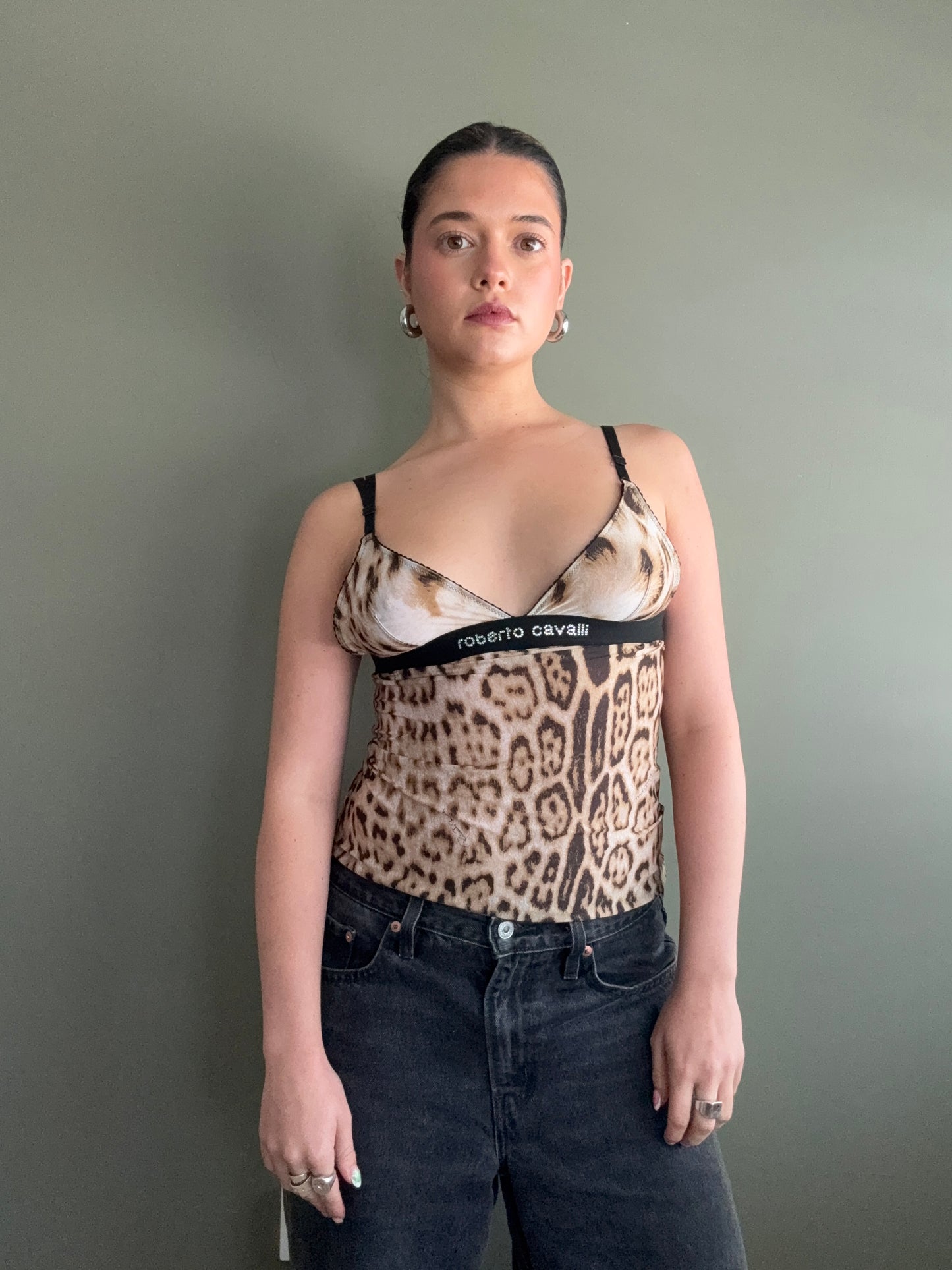 Roberto Cavalli Leopard Cami (S)
