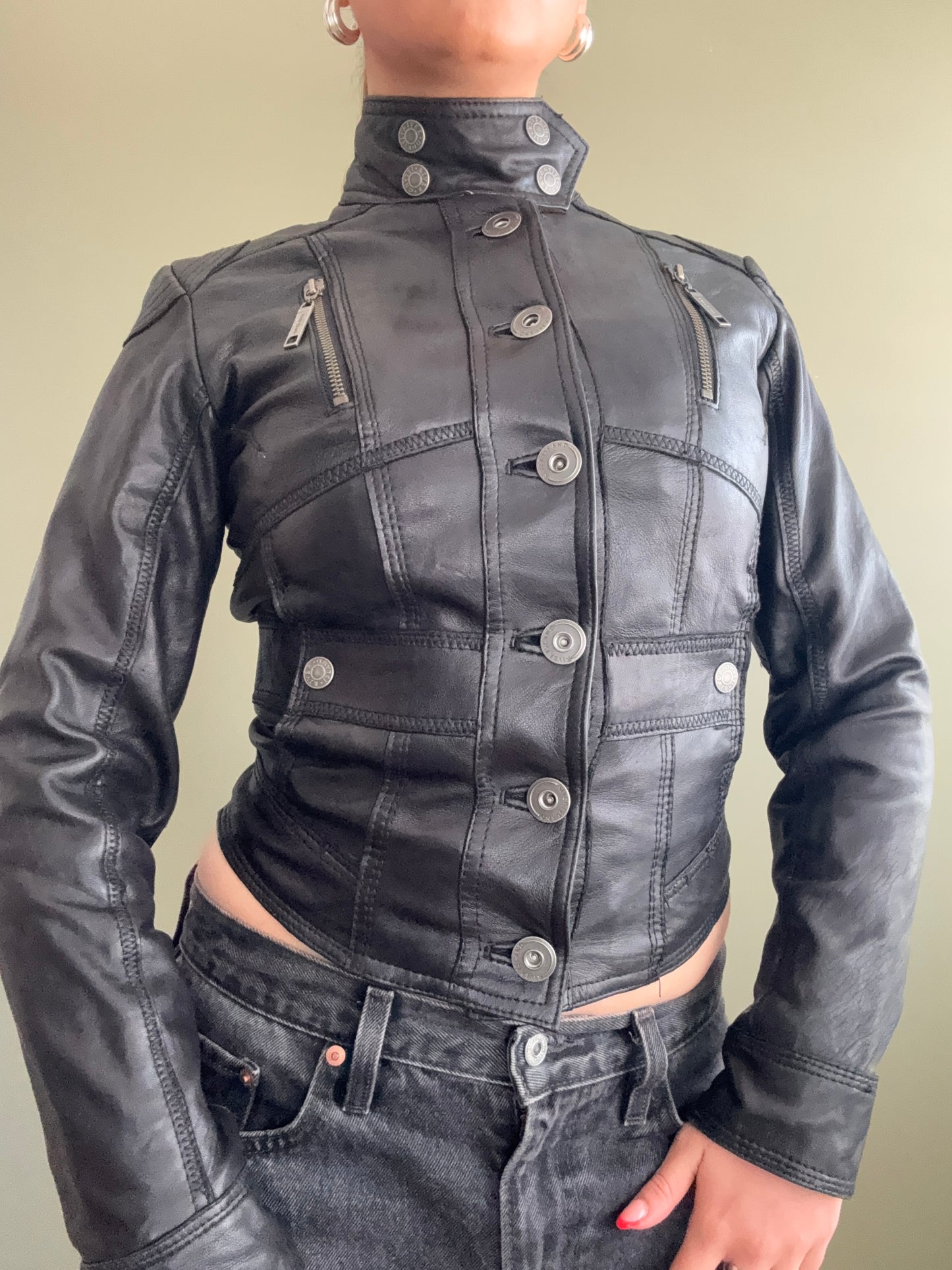Leather Corset Jacket (UK8)