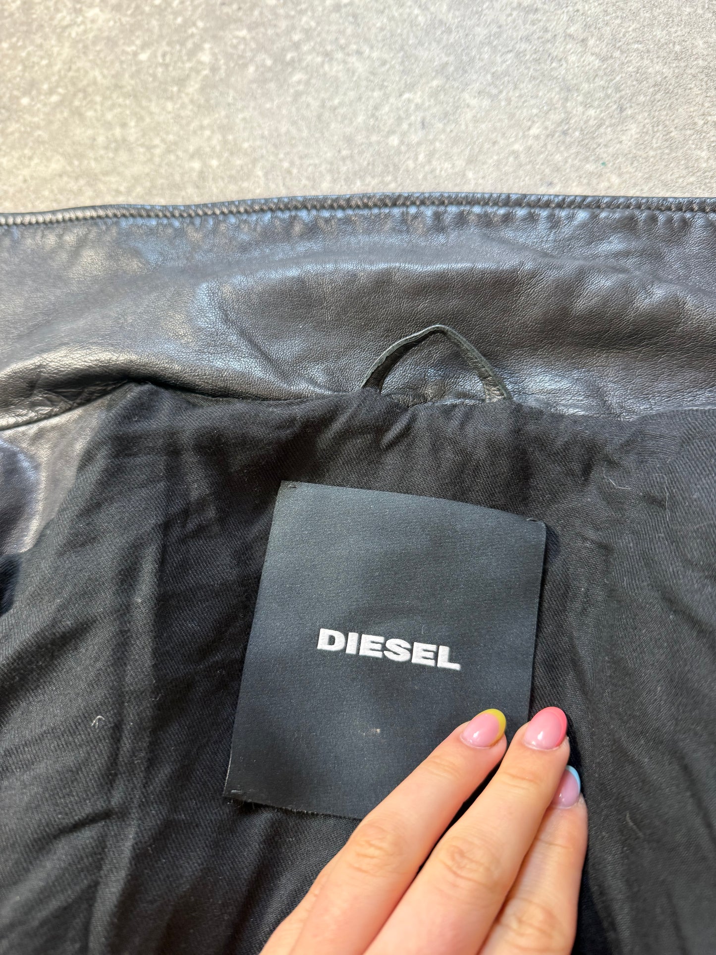 Diesel Leather Jacket (XS)
