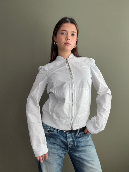 White Diesel Bomber Jacket (M)