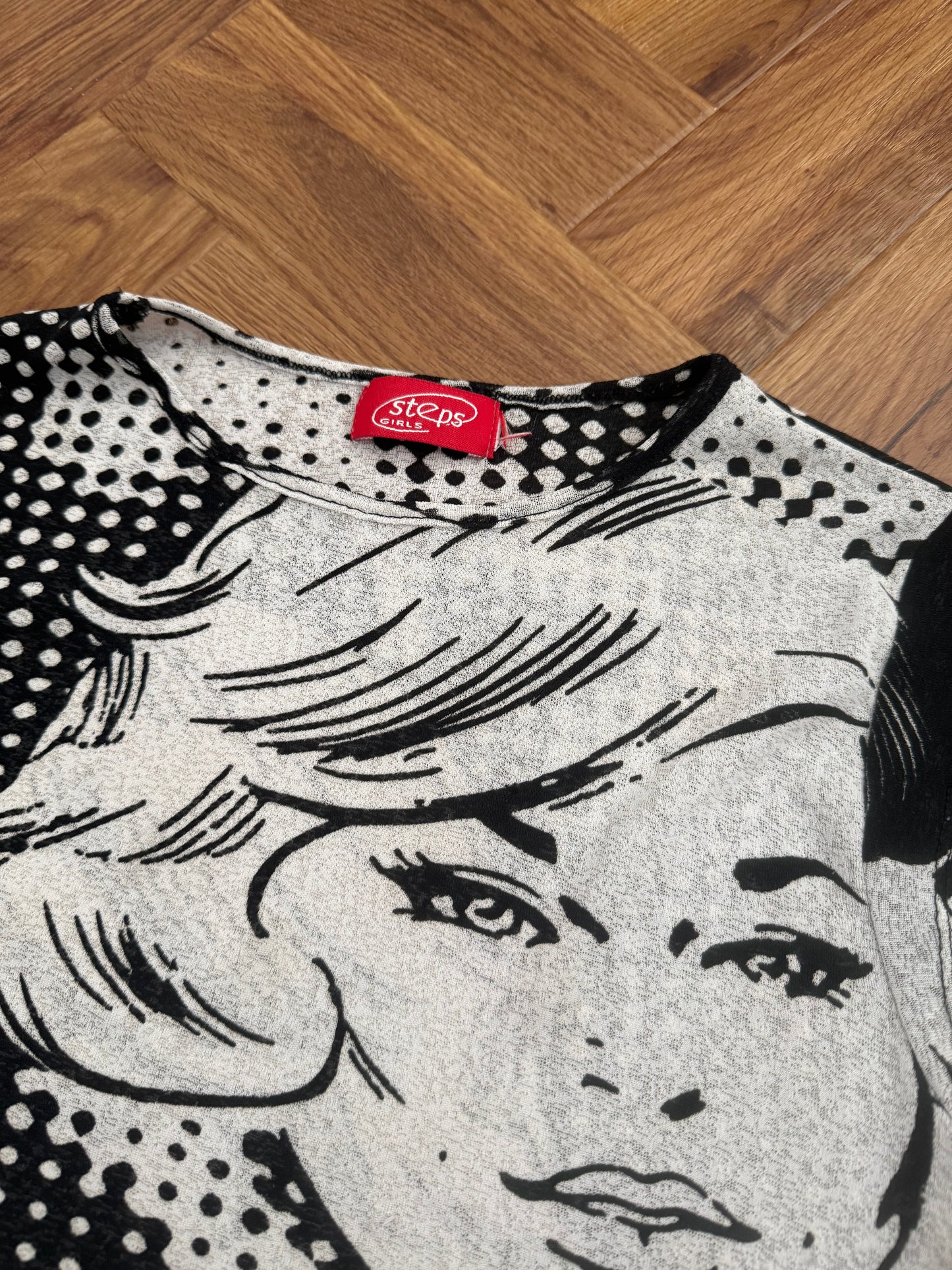 Mesh Graphic Top (S)