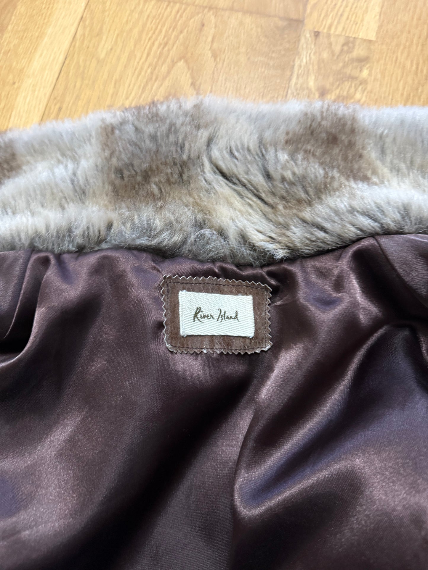 Faux Fur Bomber Jacket (UK12)