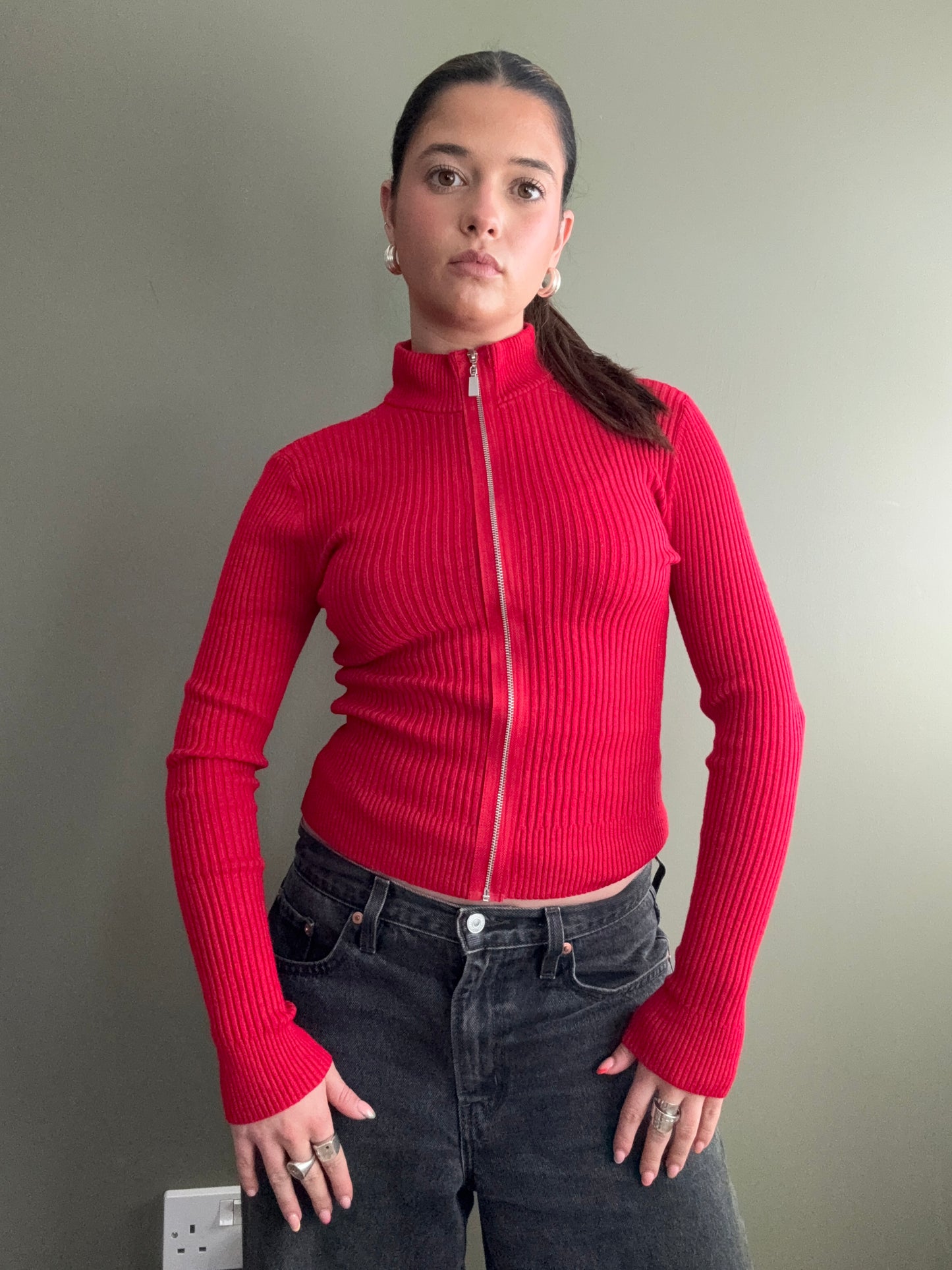 Jane Norman Zip Jumper (UK10)