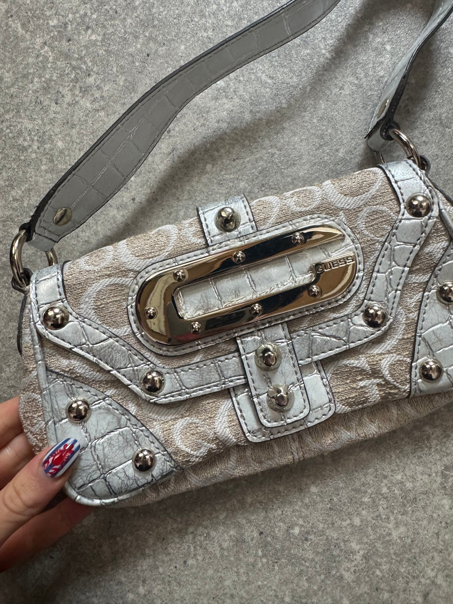 Guess Silver Bag