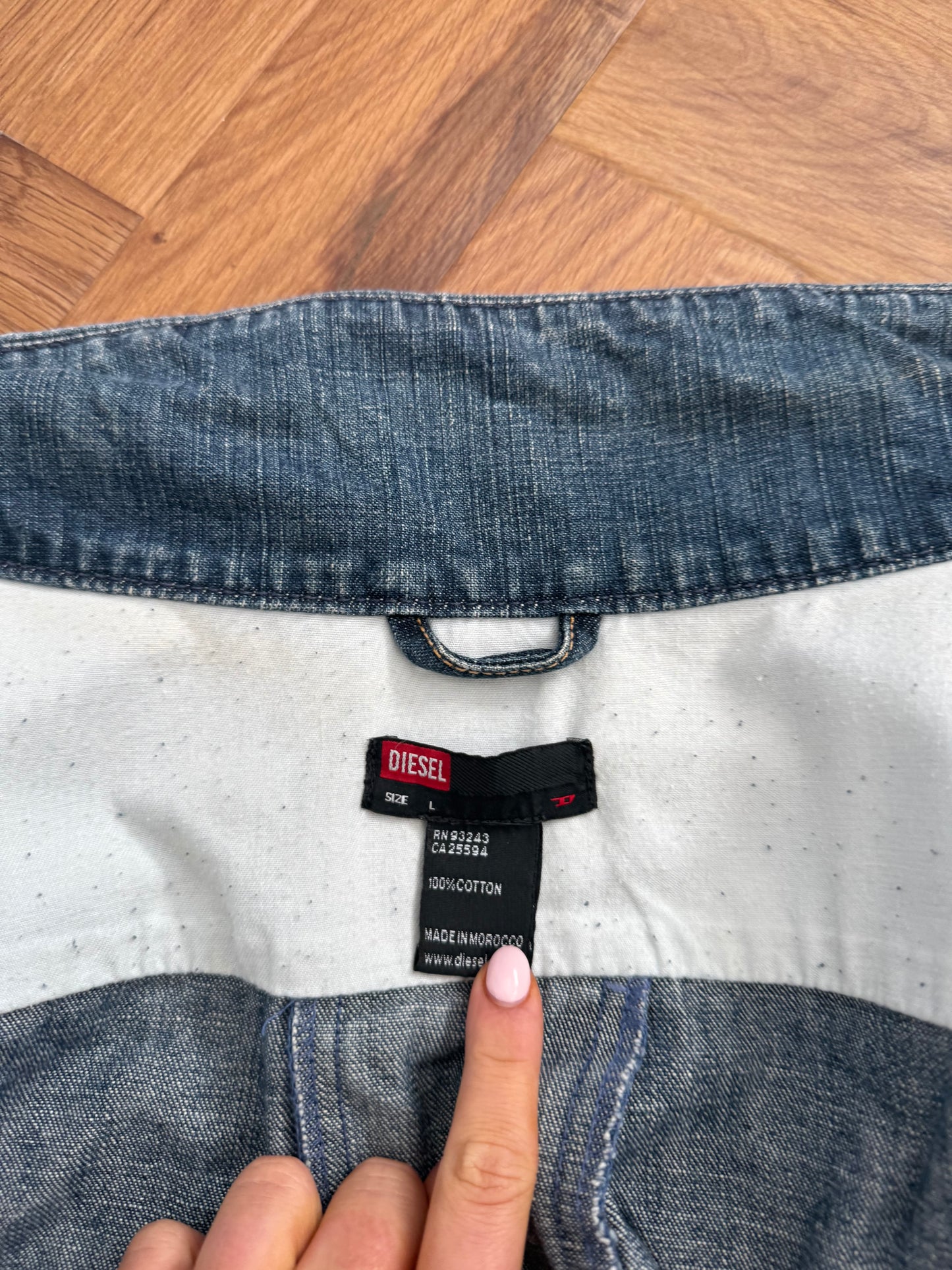 Diesel Asymmetric Denim Jacket (L)